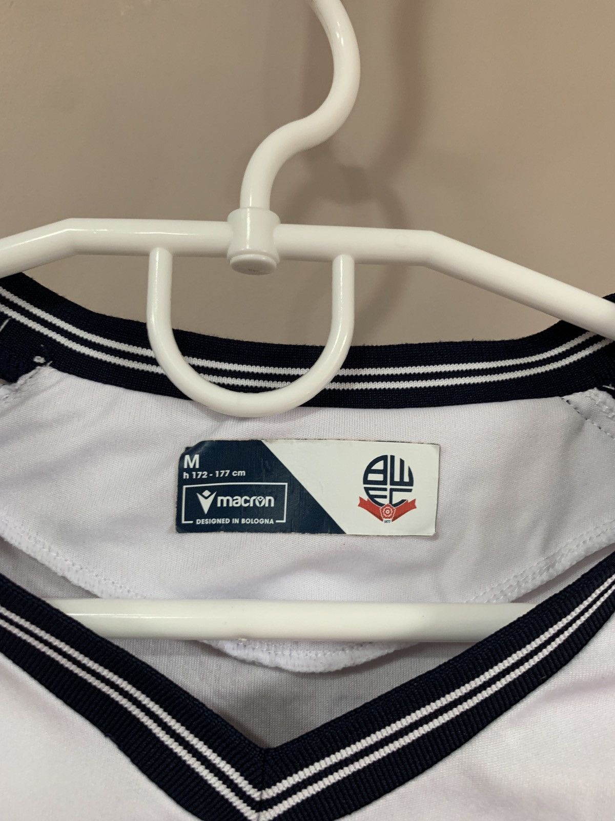 Macron Bolton Home Football Shirt Macron Soccer Jersey Size M Size US S / EU 44-46 / 1 - 11 Thumbnail