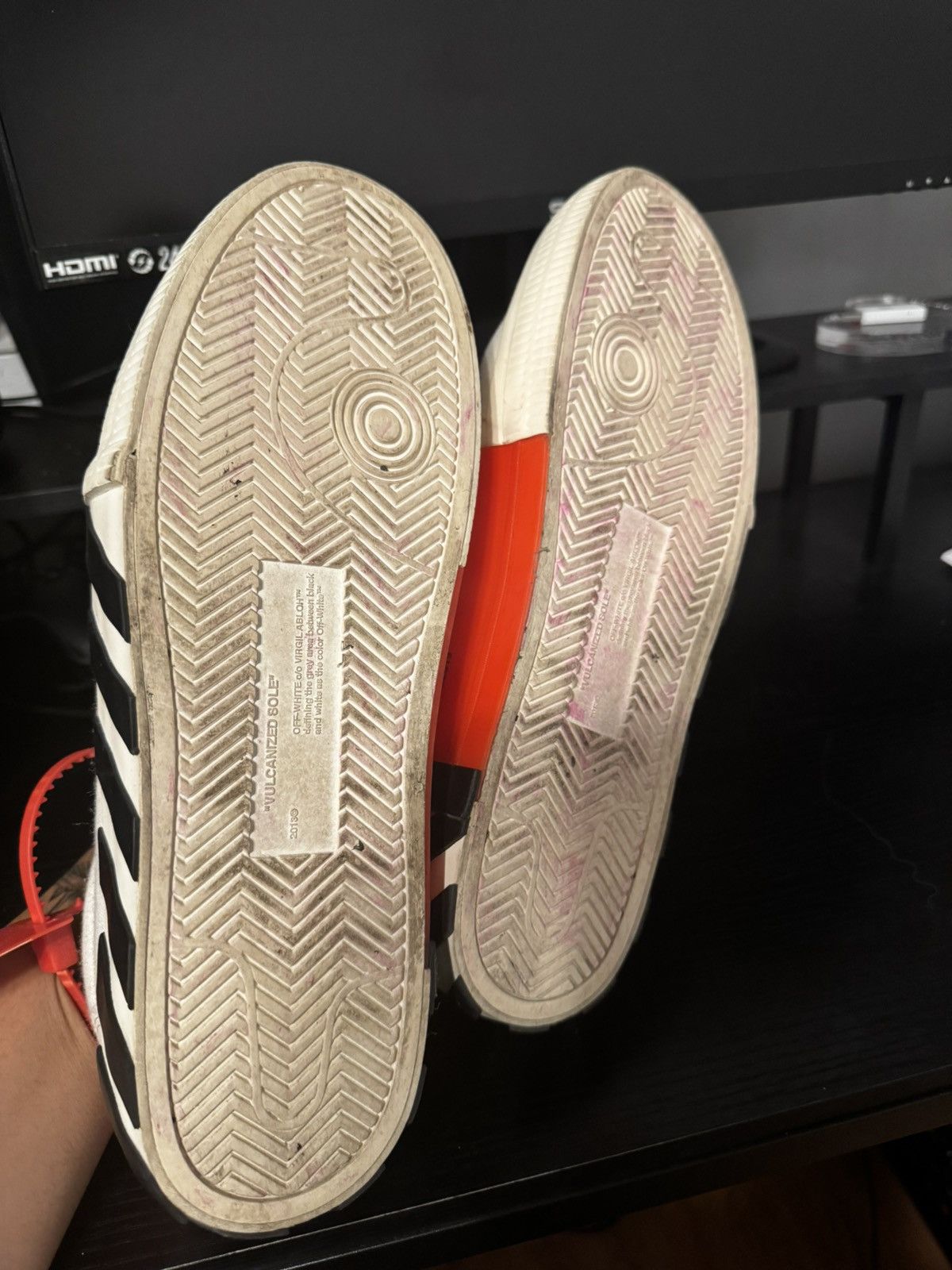 Off-White Off White Vulcanized Low Top Size US 12 / EU 45 - 6 Thumbnail