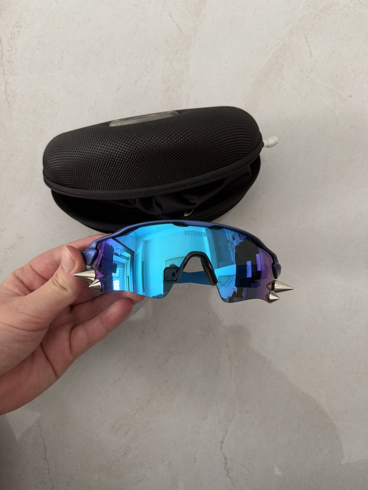 Vetements Oakley Spike Glasses Blue