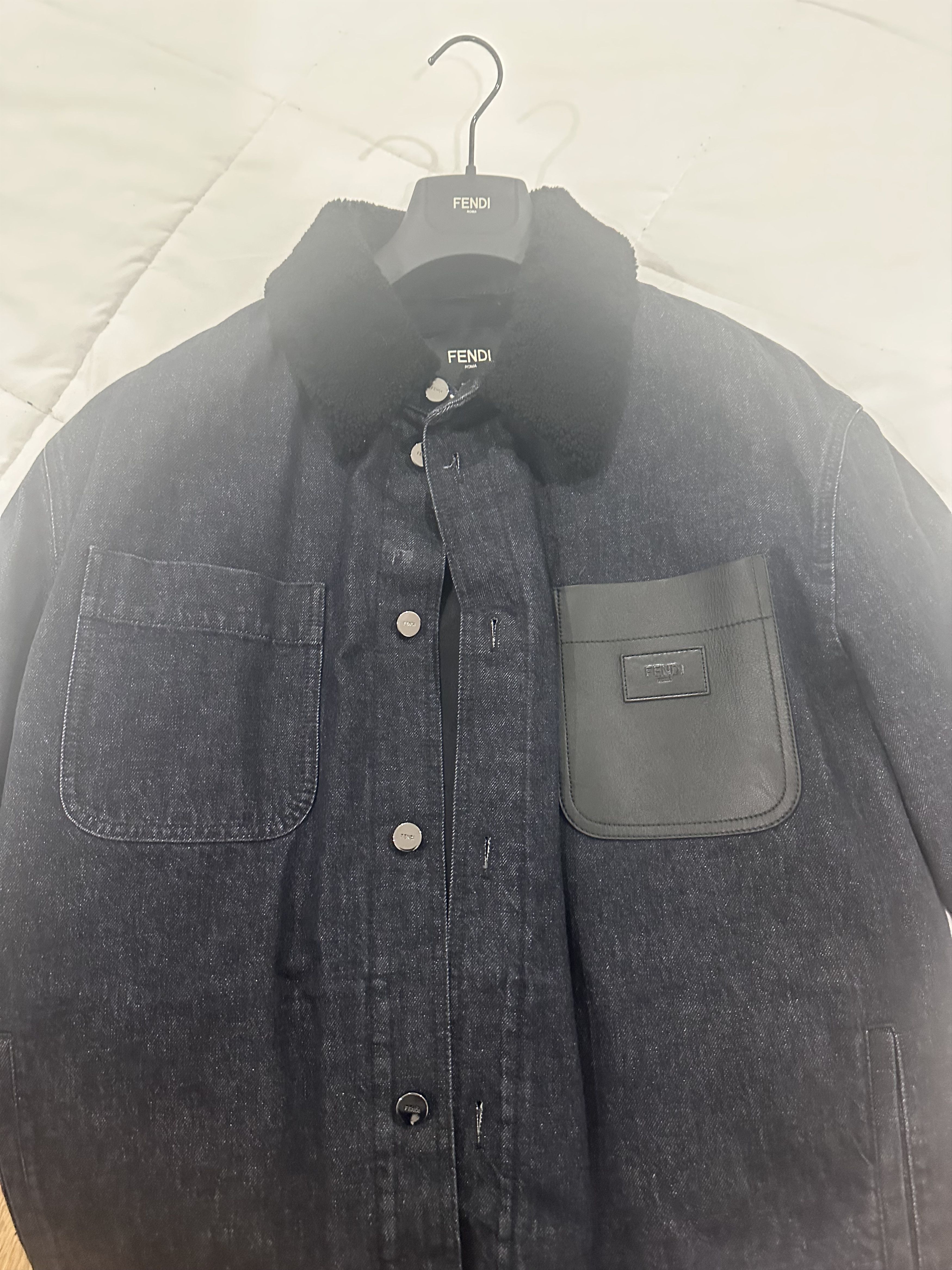 Fendi Denim Padded Jacket Size US L / EU 52-54 / 3 - 2 Thumbnail
