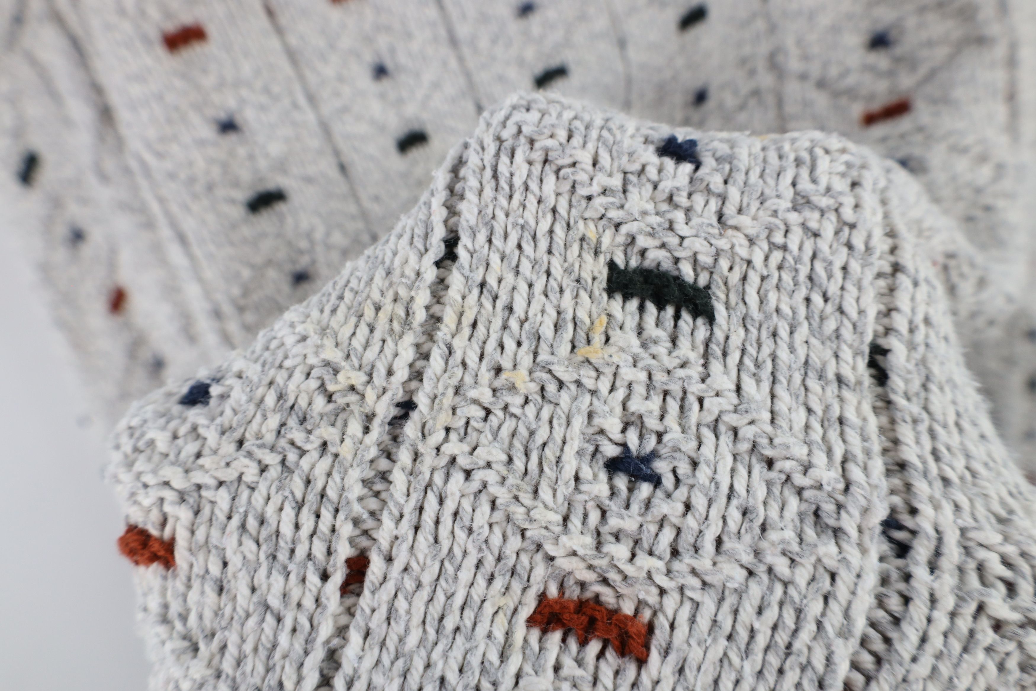 Vintage Vintage 90s Streetwear Geometric Cotton Knit Dad Sweater USA Size US L / EU 52-54 / 3 - 7 Thumbnail