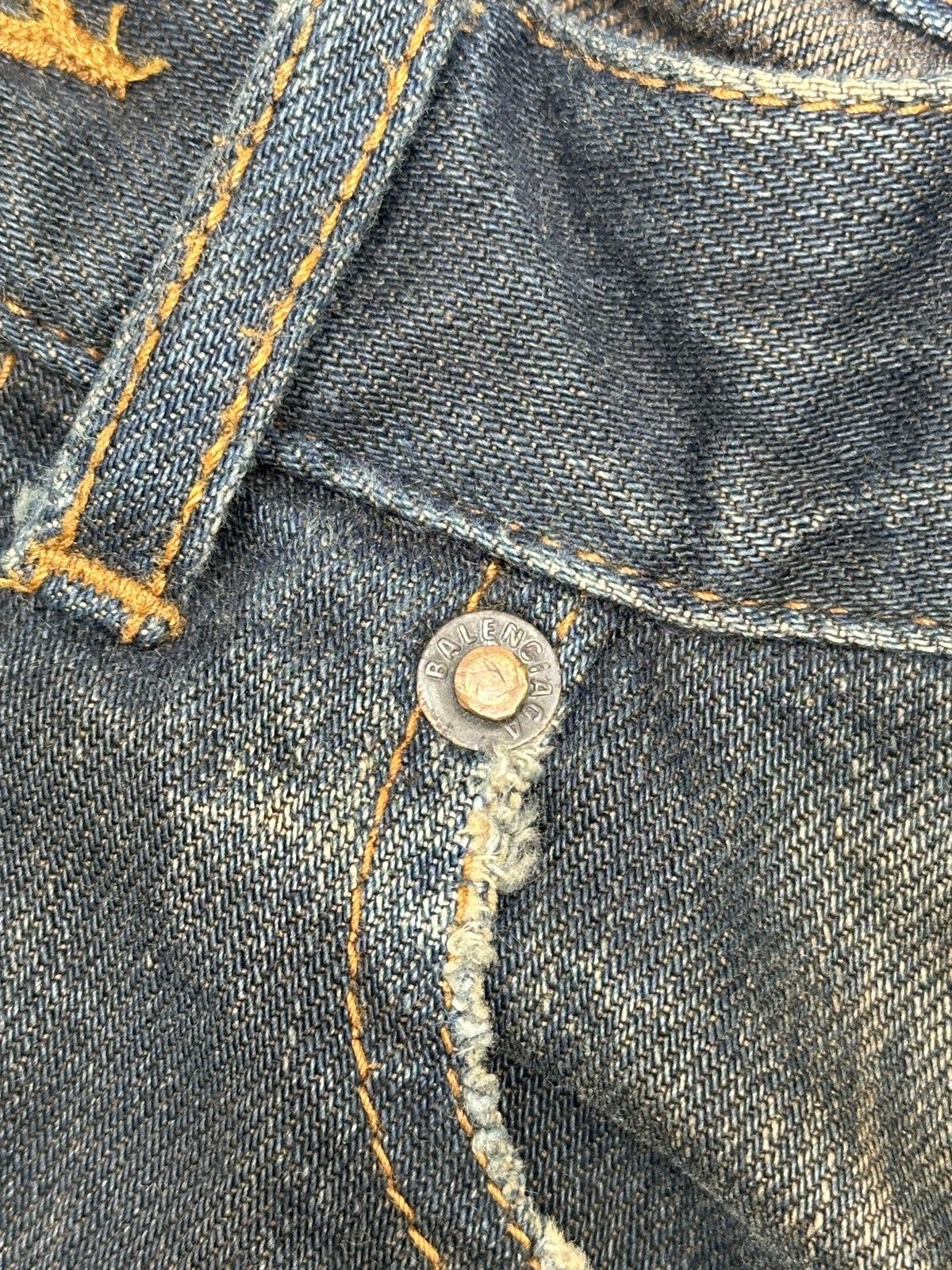 Balenciaga Balenciaga Skater Pant Dirty Dark Blue Denim Prototype Size US 30 / EU 46 - 19 Thumbnail