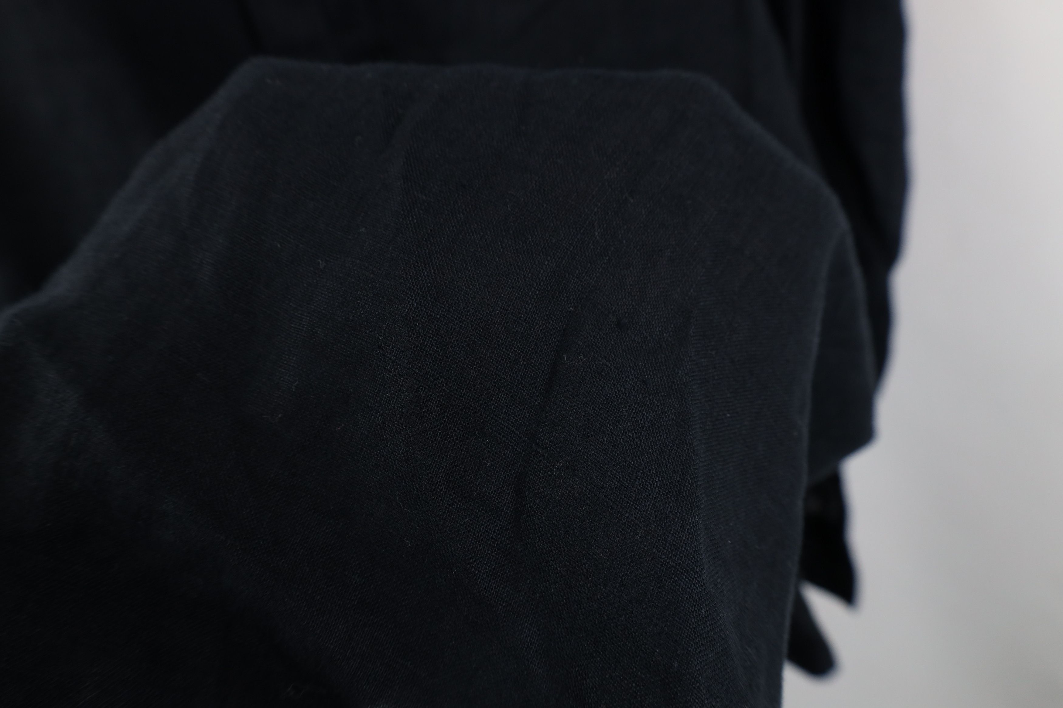 Gap Vintage Y2K Gap Linen Baggy Boyfriend Fit Button Shirt Black Size L / US 10 / IT 46 - 9 Thumbnail