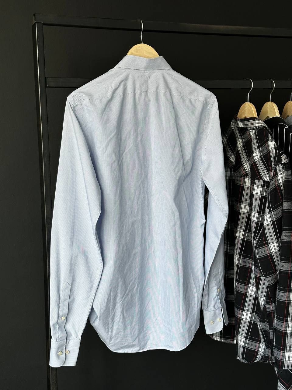 Suitsupply Suitsupply TRAVELLER Blue Cotton Striped Shirt Size US L / EU 52-54 / 3 - 10 Thumbnail