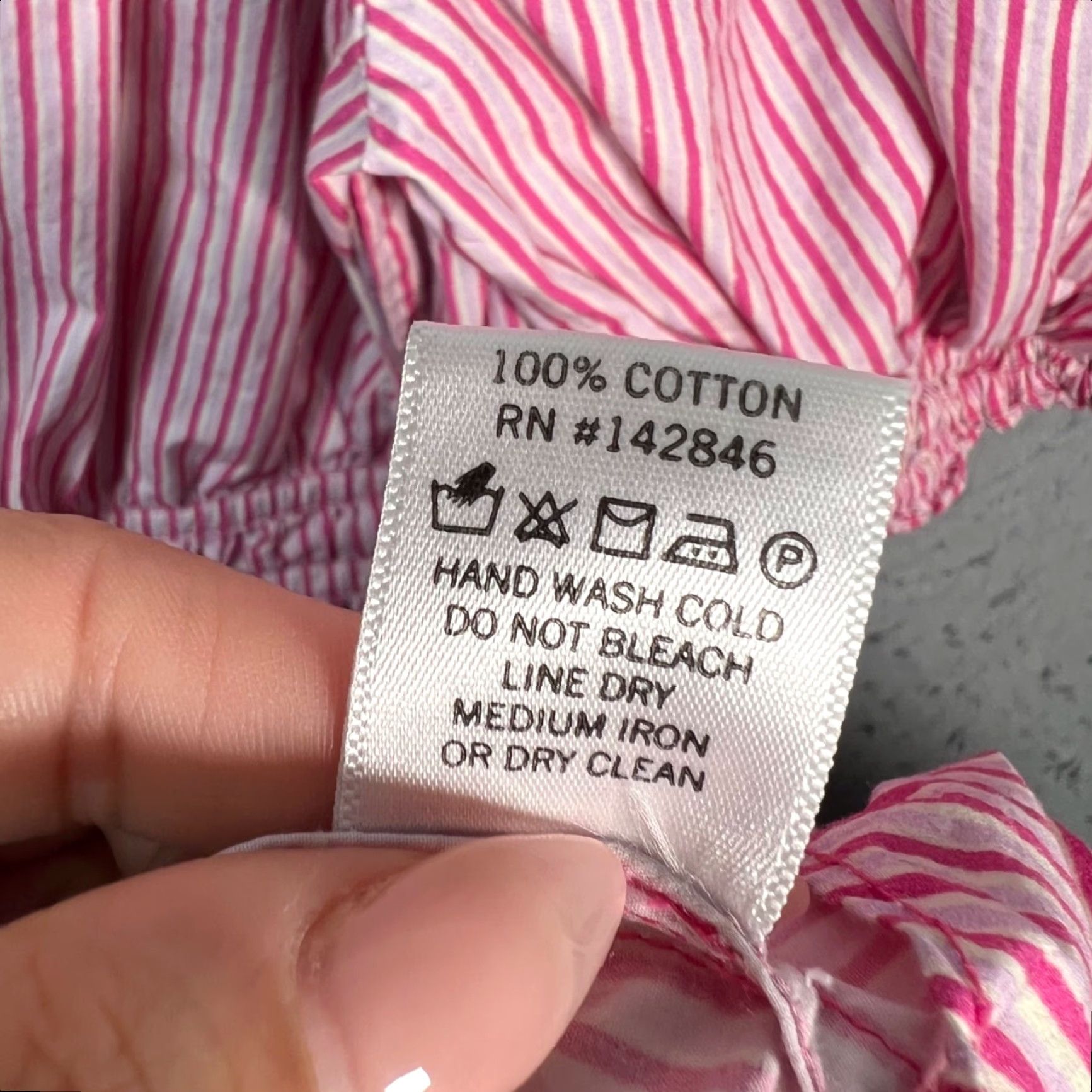 RHODE Rhode Dress Women's Mini Pink & White Striped Cotton Short Puff Sleeve, Size L, Casual Summer Size L / US 10 / IT 46 - 4 Thumbnail