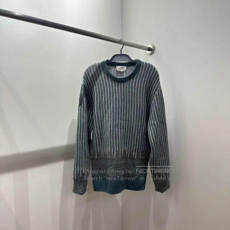 Hermes Hermes Cashmere and Wool Blended Striped Sweater Size US M / EU 48-50 / 2 - 1 Thumbnail