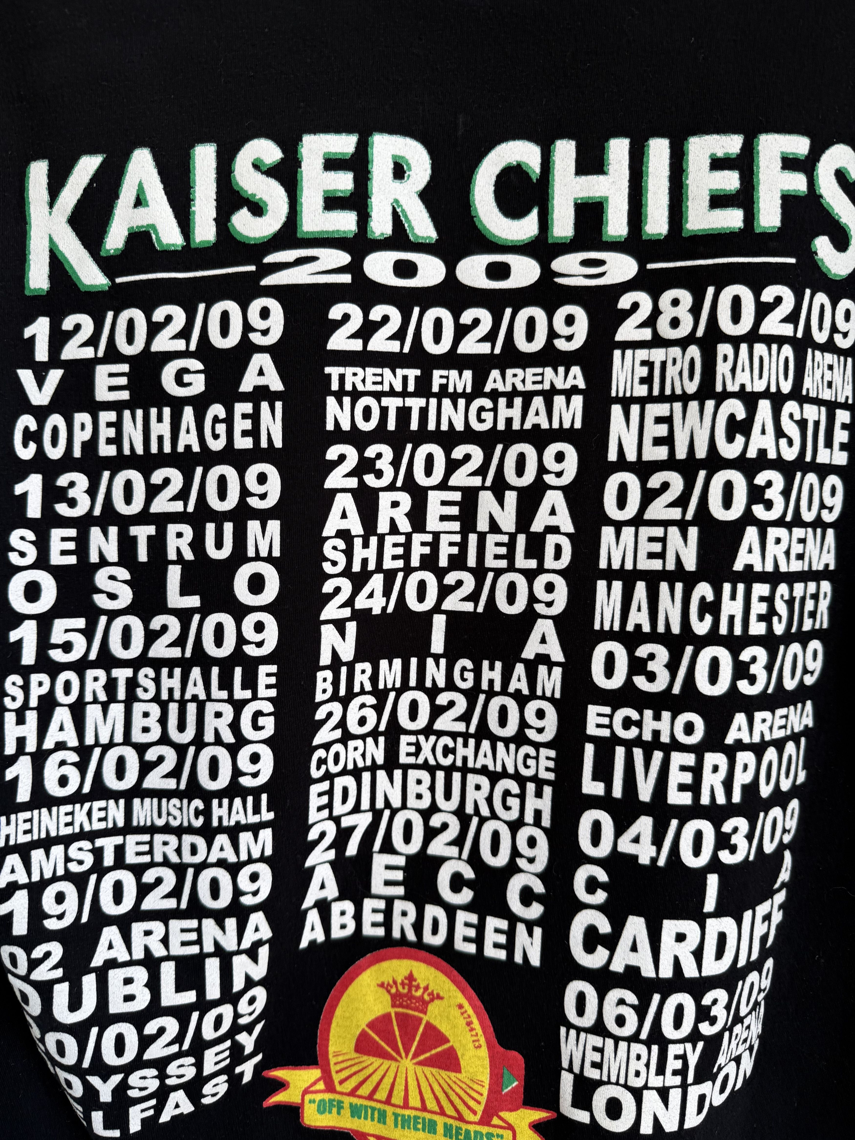 Band Tees 2009 Kaiser chiefs off with their heads t-shirt Size US S / EU 44-46 / 1 - 6 Thumbnail