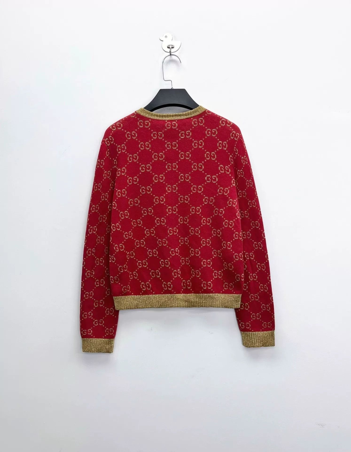 Gucci Gucci GG Red Gold Knit Top Size US S / EU 44-46 / 1 - 2 Thumbnail