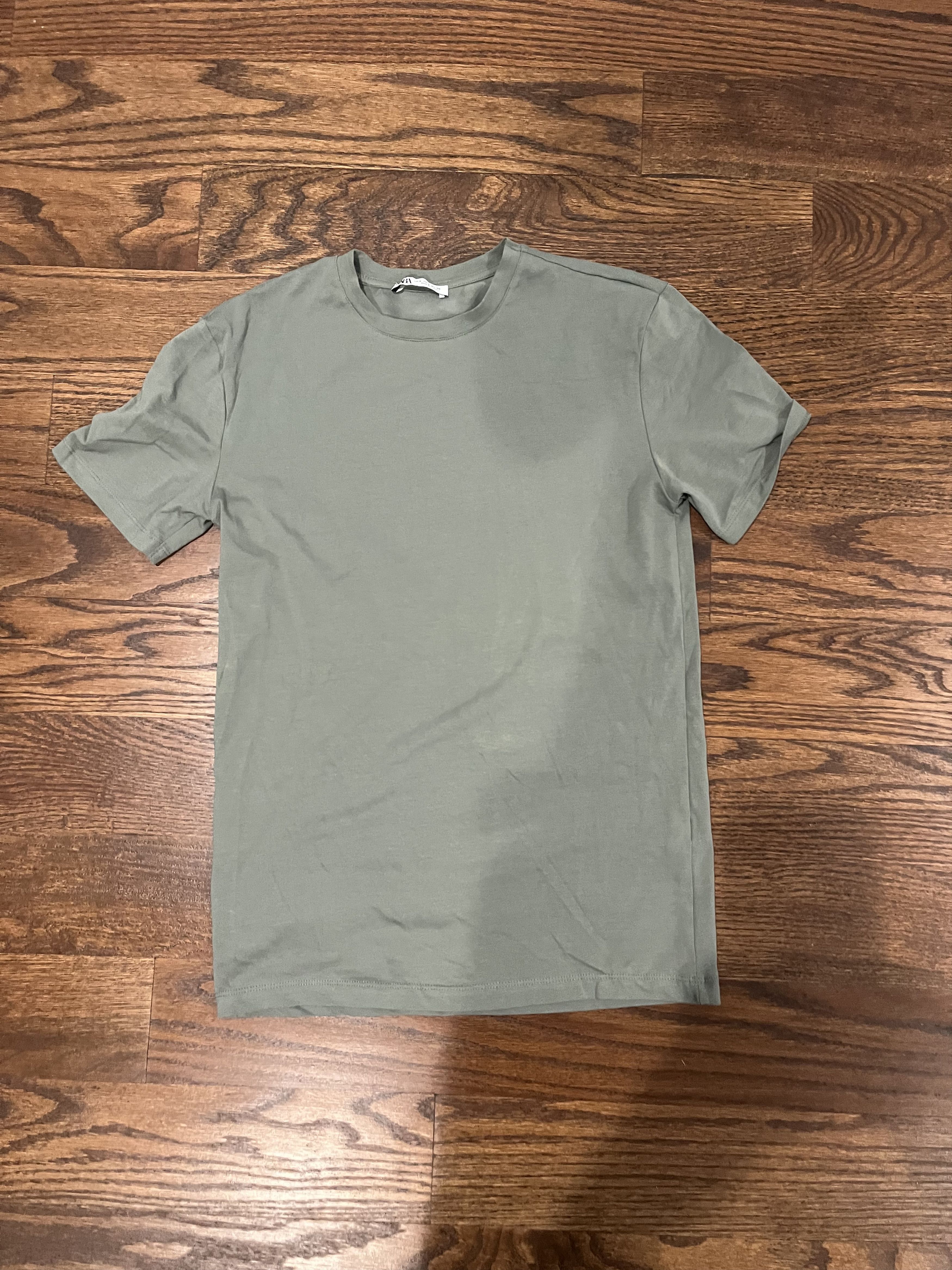 Vintage × Zara Zara Olive Tee Size US S / EU 44-46 / 1 - 1 Thumbnail