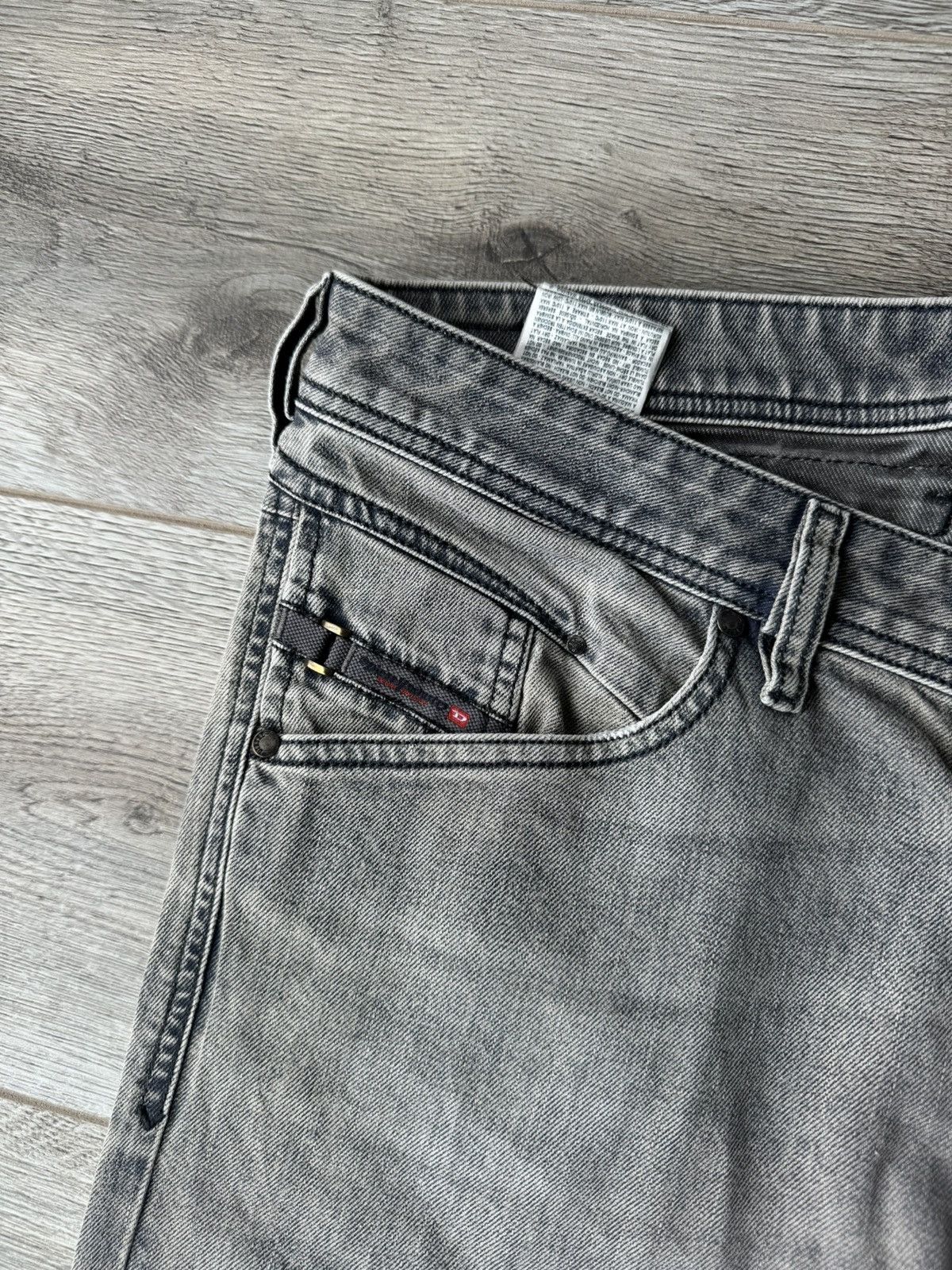 Diesel Diesel Belther Gray Mens Jeans Made in Italy Size US 34 / EU 50 - 7 Thumbnail