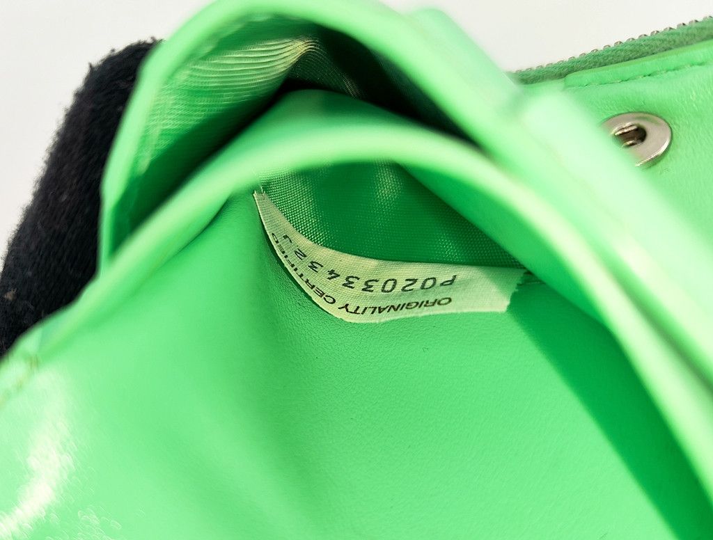 Bottega Veneta original BOTTEGA VENETA green cassette enamel leather wallet Size ONE SIZE - 2 Thumbnail