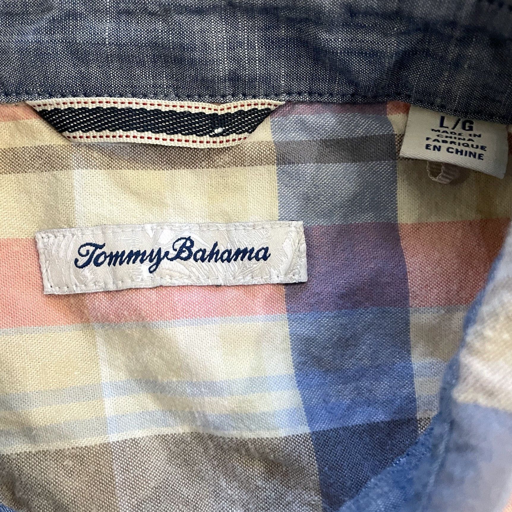 Tommy Bahama Tommy Bahama Button-Down Shirt Plaid Long Sleeve Men L Multicolor Size US L / EU 52-54 / 3 - 4 Thumbnail