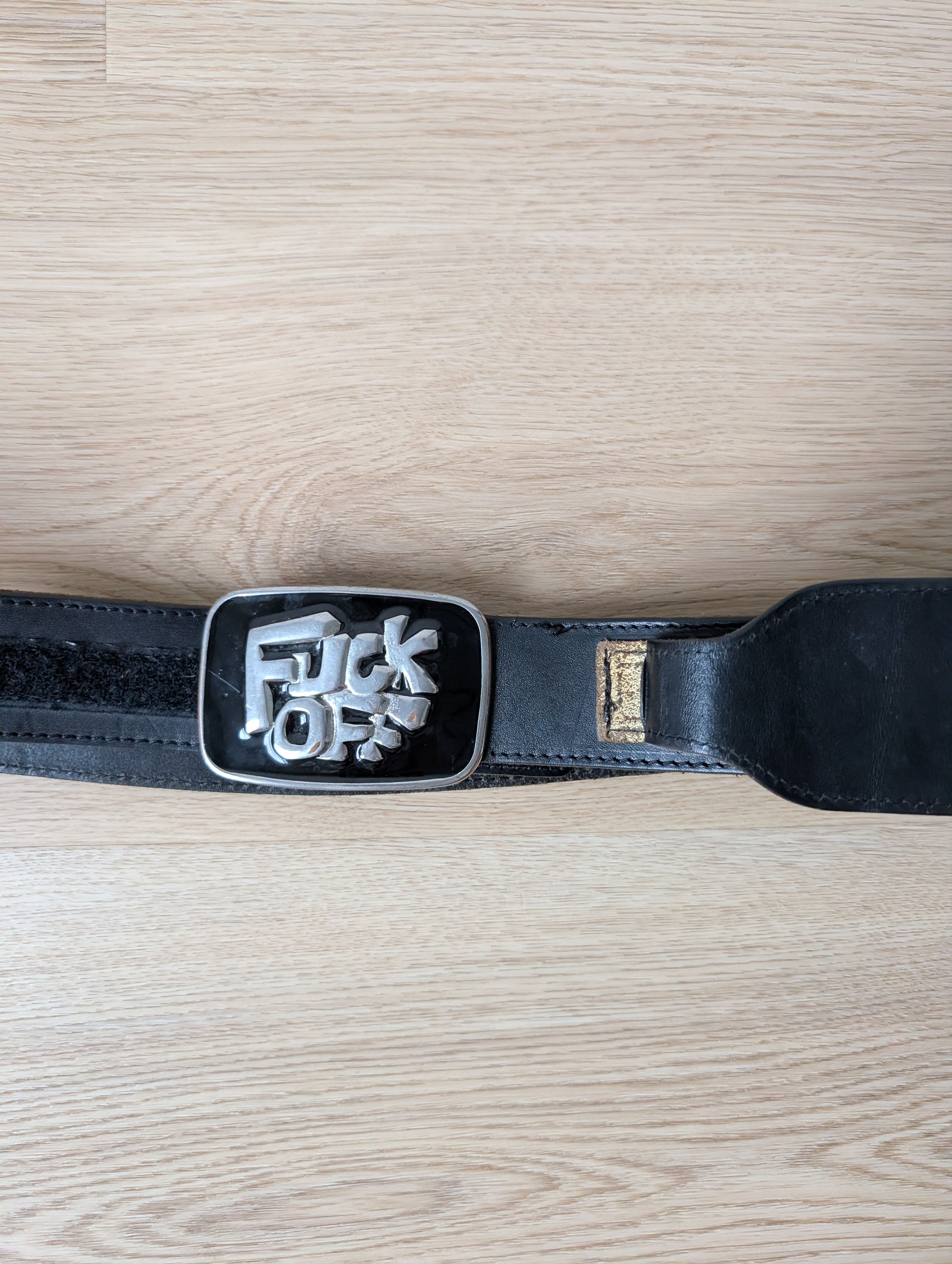 Dsquared2 Dsquared2 Vintage F$$K OFF Two Options Buckle Leather Belt Size ONE SIZE - 3 Thumbnail