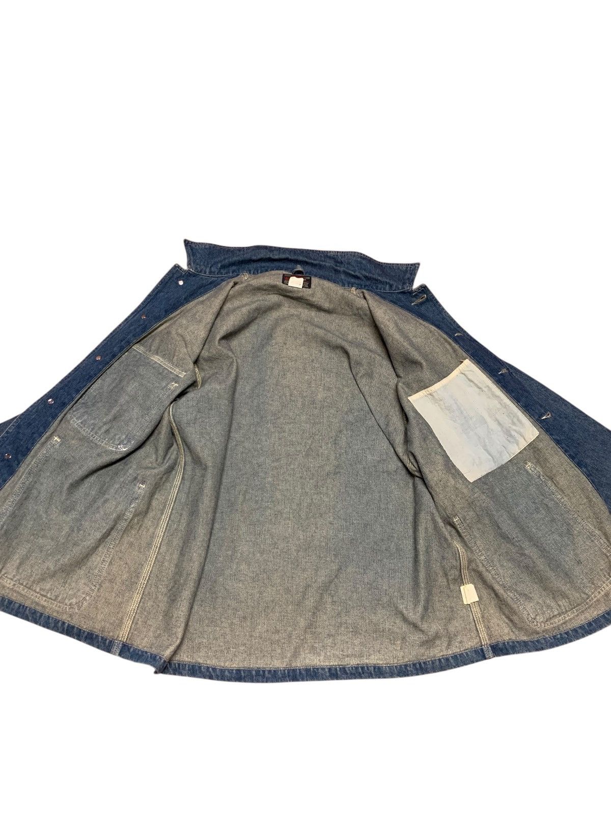 If Six Was Nine Vintage Bayleaf Denim Worker Button Jacket Size US M / EU 48-50 / 2 - 18 Thumbnail
