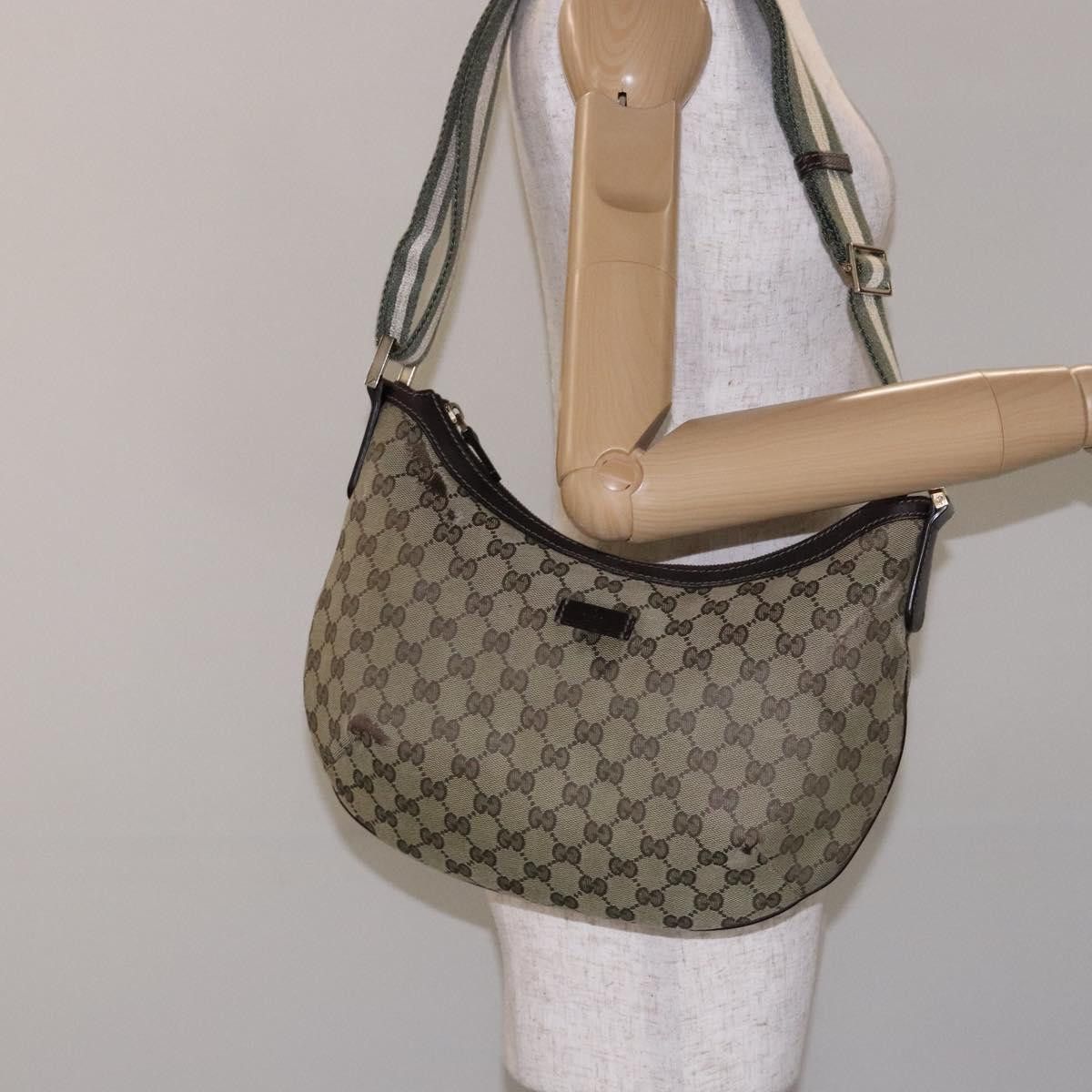 Gucci GUCCI GG Canvas Shoulder Bag Beige Gold Size ONE SIZE - 25 Thumbnail