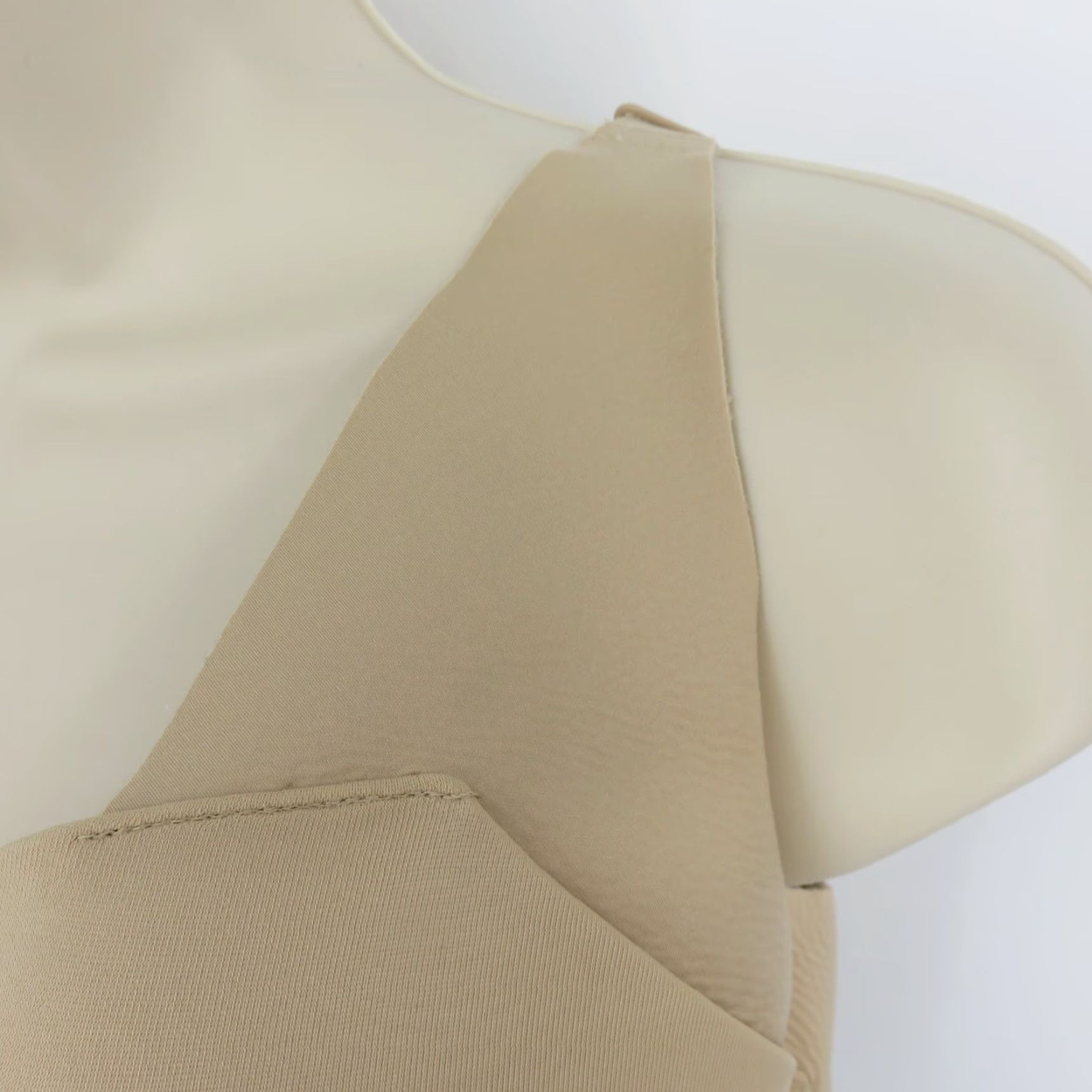 Vintage Cacique Balconette Bra 48B Lightly Lined Underwire Solid Beige Women Plus Size Size ONE SIZE - 5 Thumbnail