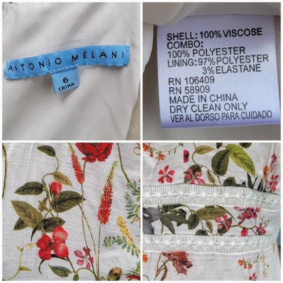 Other Antonio Melani Floral Midi Dress Size 6 Size M / US 6-8 / IT 42-44 - 5 Thumbnail