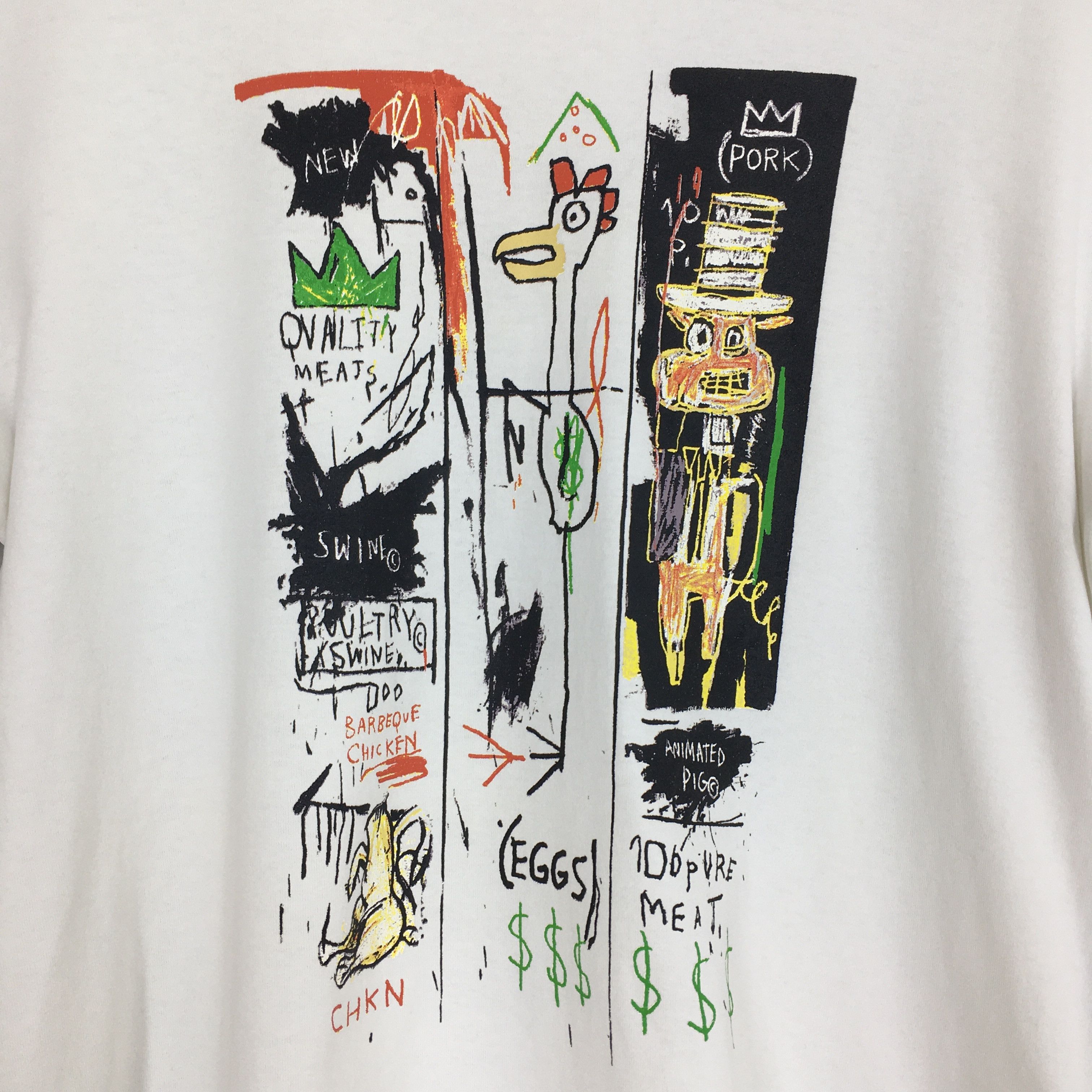 Jean-Michel Basquiat Jean-Michel Basquiat Quality Meats for the Public 82 Tshirt Size US XL / EU 56 / 4 - 3 Thumbnail