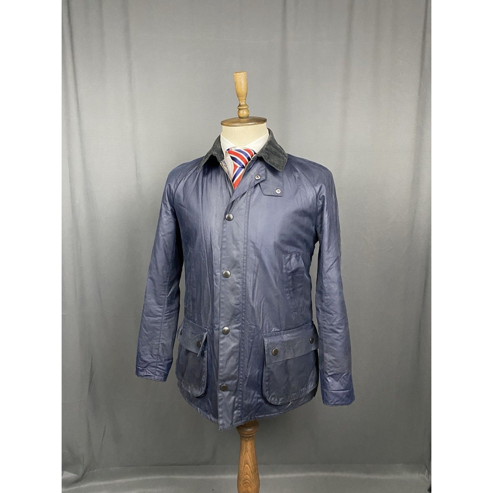 Barbour Barbour x John Lewis Ashbyton Blue Waxed Motorcycle Multipoc Size US M / EU 48-50 / 2 - 5 Thumbnail