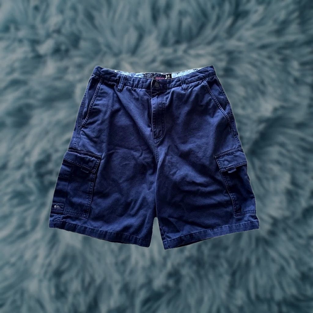 Quiksilver Vintage Quicksilver Shorts Mens 34 Black Baggy Cargo Button Snap Pockets 90s Y2K Size US 34 / EU 50 - 1 Thumbnail