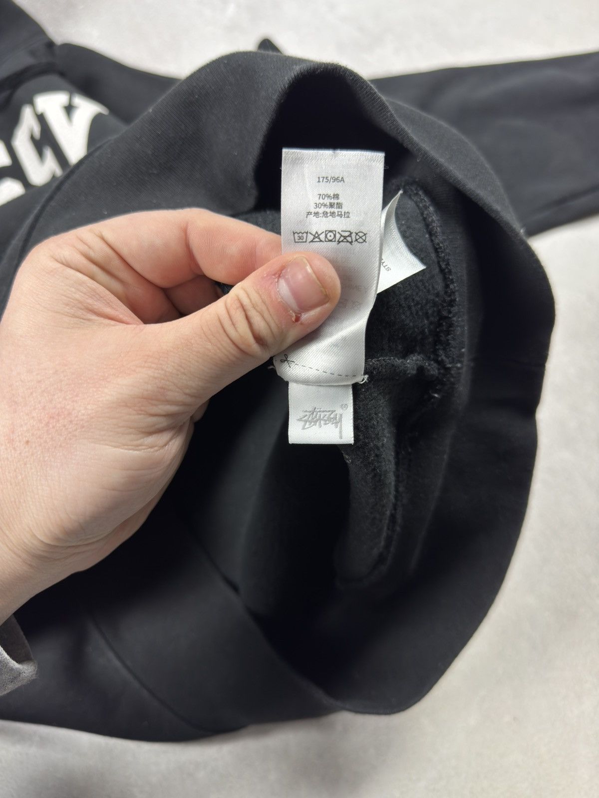 Stussy Vintage Stussy International Relaxed Washed Black Hoodie Size US M / EU 48-50 / 2 - 12 Thumbnail
