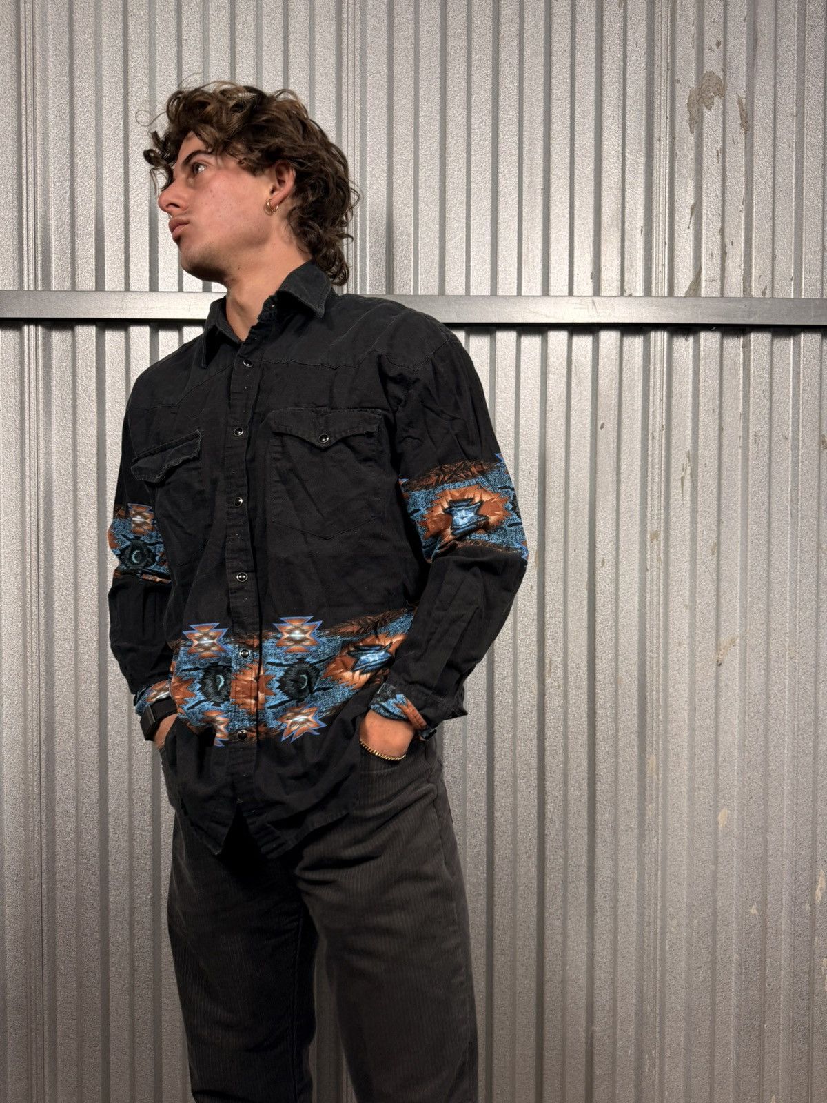 Other Vintage Canyon Guide Western Arizona Print Pearl Snap Shirt Size US L / EU 52-54 / 3 - 3 Thumbnail