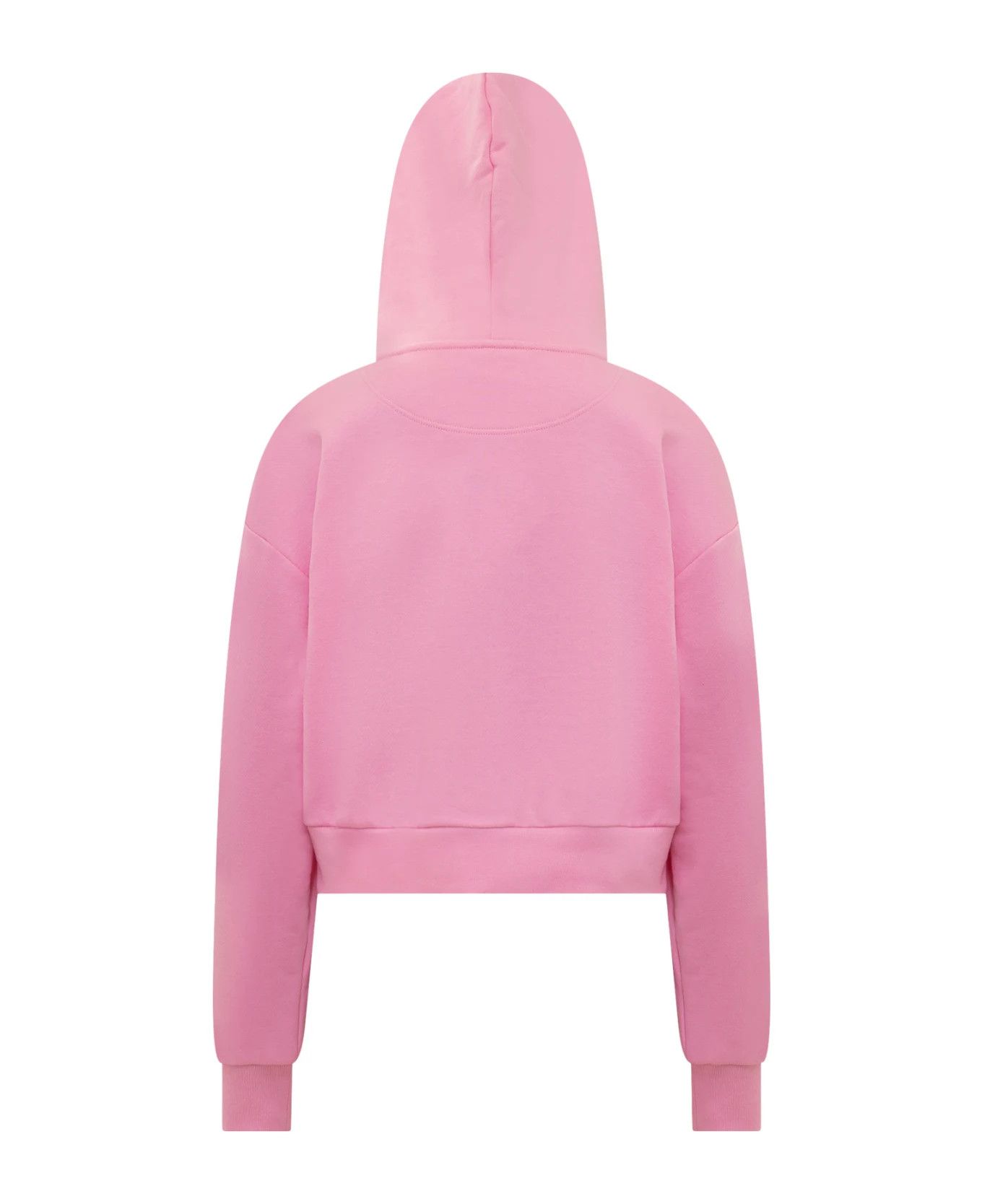 Versace o1y0226 Logo Hoodie in Pink/White Size S / US 4 / IT 40 - 2 Thumbnail