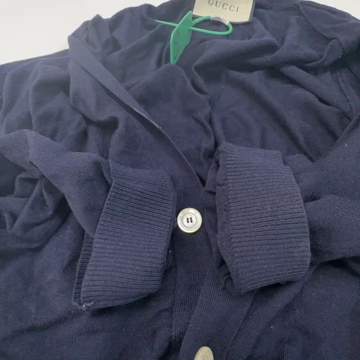 Other Gucci Gucci GG Embroidered Navy Long Sleeve Knit Sweater - Size US XL / EU 56 / 4 - 6 Thumbnail