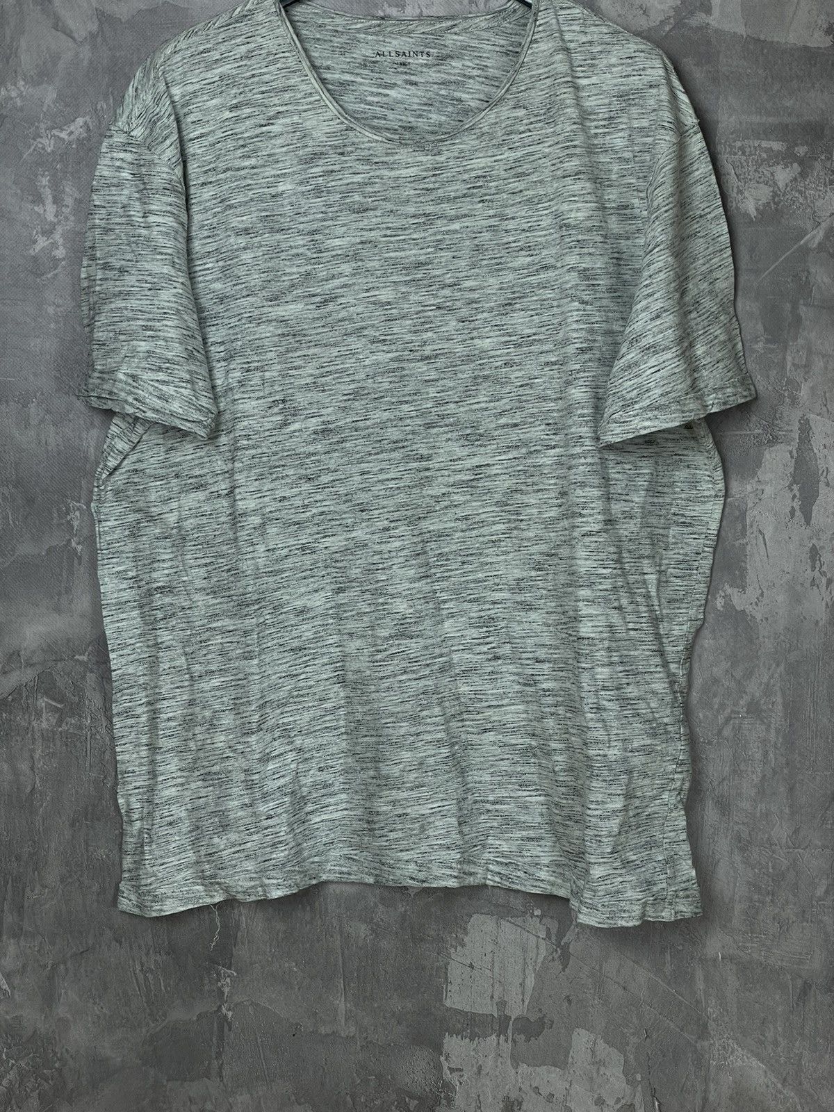 Allsaints × Designer Allsaints Cotton Minimalistic basic striped t shirt tee Size US L / EU 52-54 / 3 - 5 Thumbnail