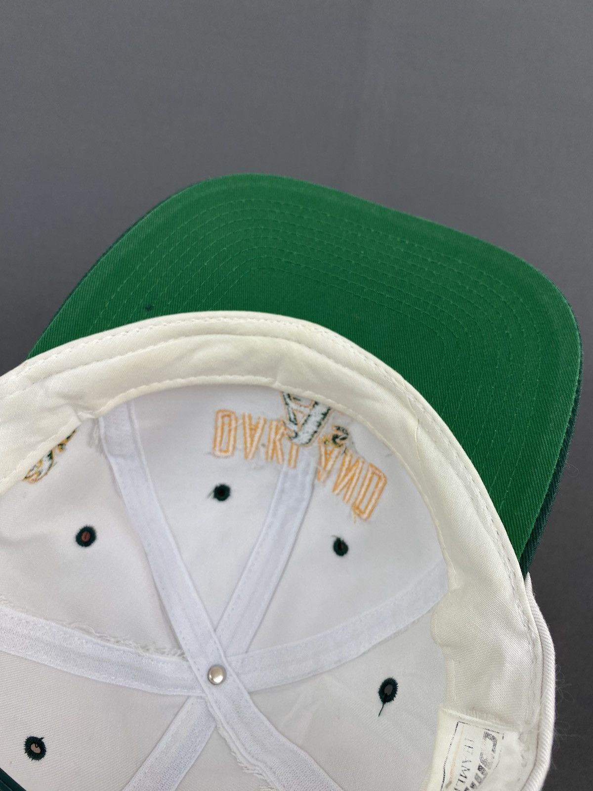 Vintage 1990’s Vintage Oakland Athletics Two Tone Snap Back Size ONE SIZE - 10 Thumbnail