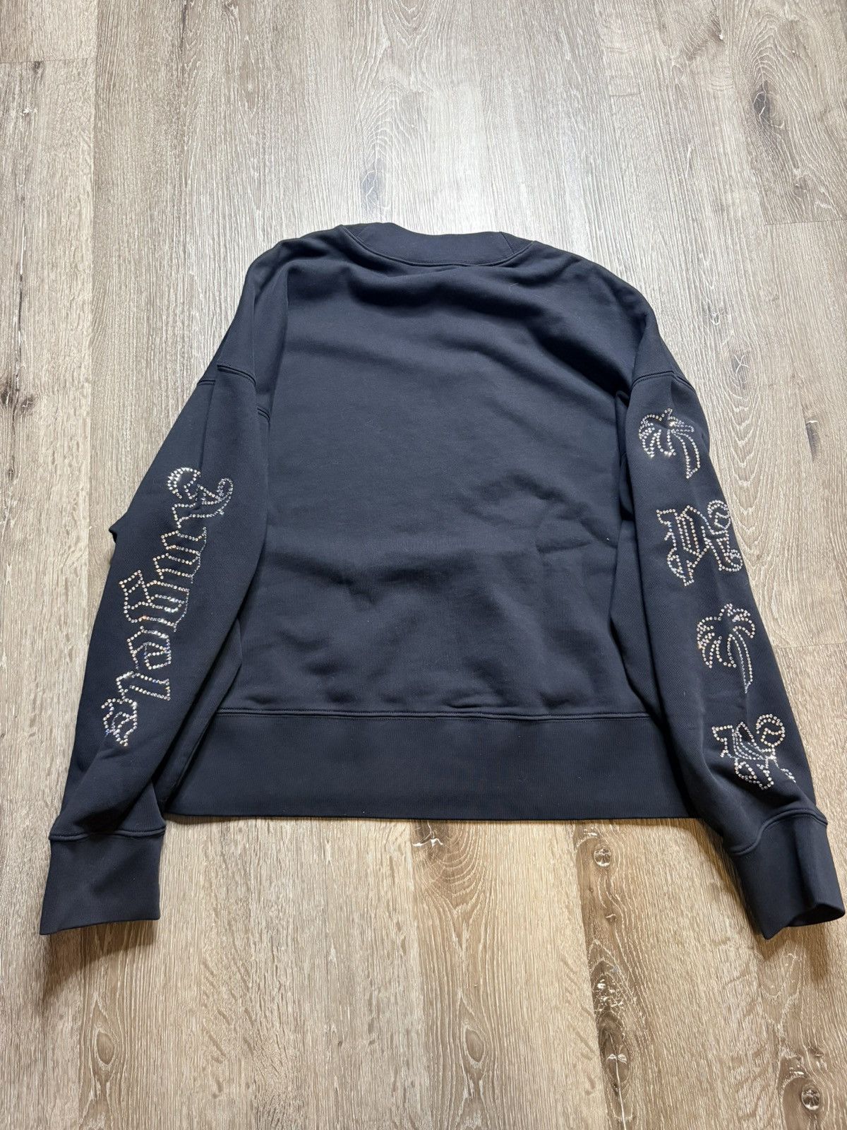 Palm Angels Palm Angels Rhinestone Studded Gothic Crewneck Size US S / EU 44-46 / 1 - 2 Thumbnail