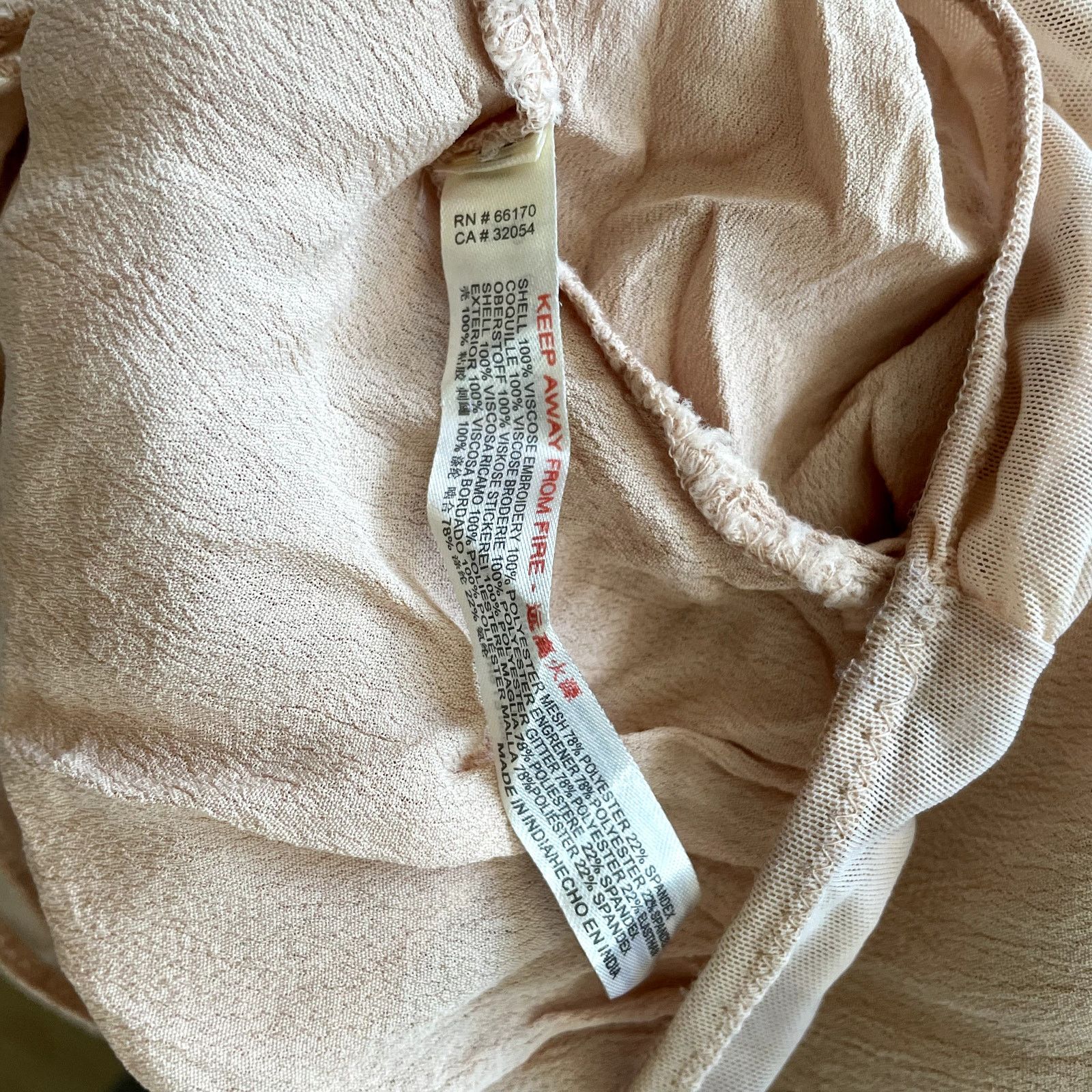 Free People Free People Pretty in Peach Summer Lover Beaded Bodysuit S Size S / US 4 / IT 40 - 13 Thumbnail