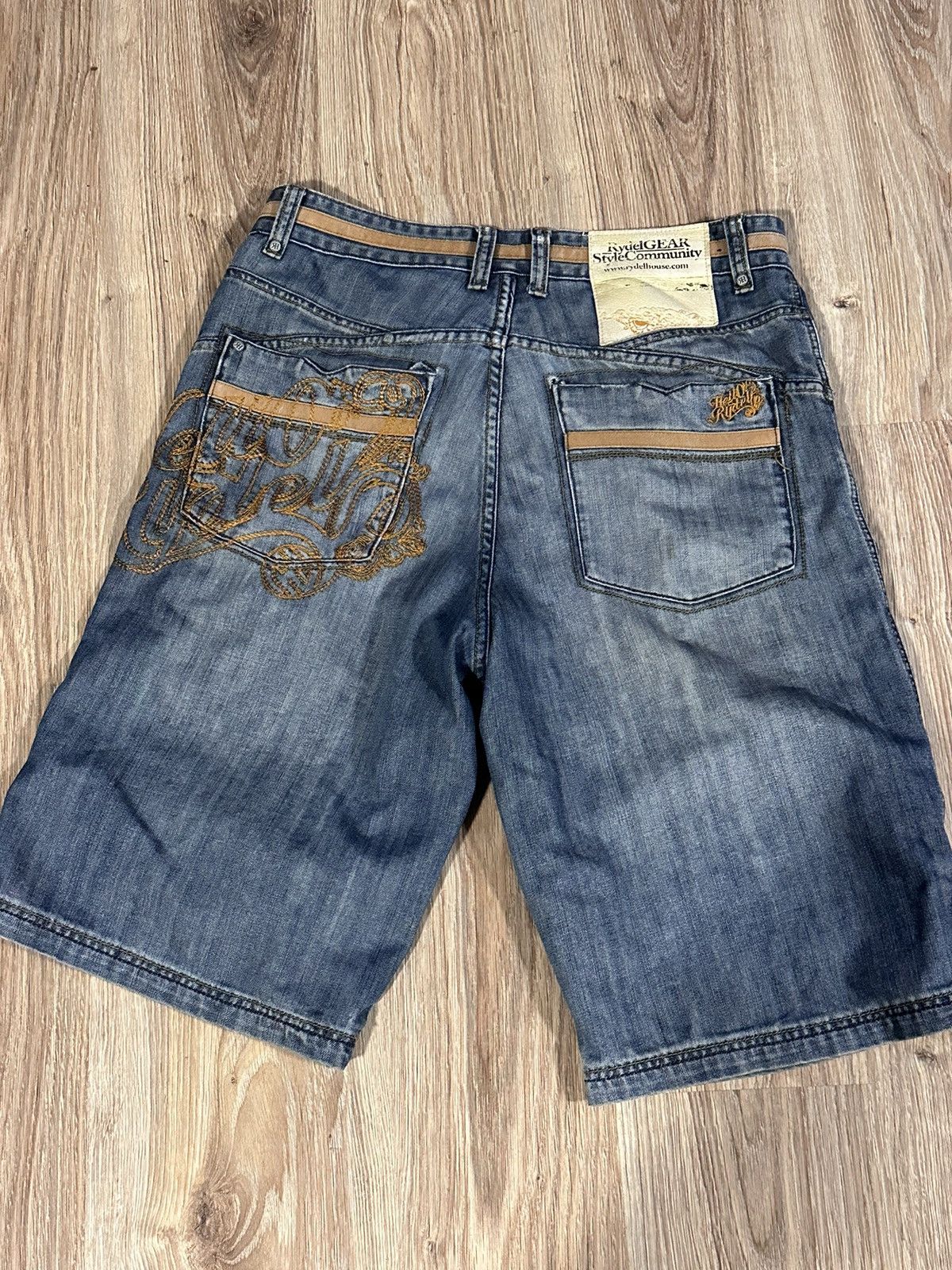 Vintage Y2k x Skate x Rap long denim shorts Size US 34 / EU 50 - 1 Thumbnail