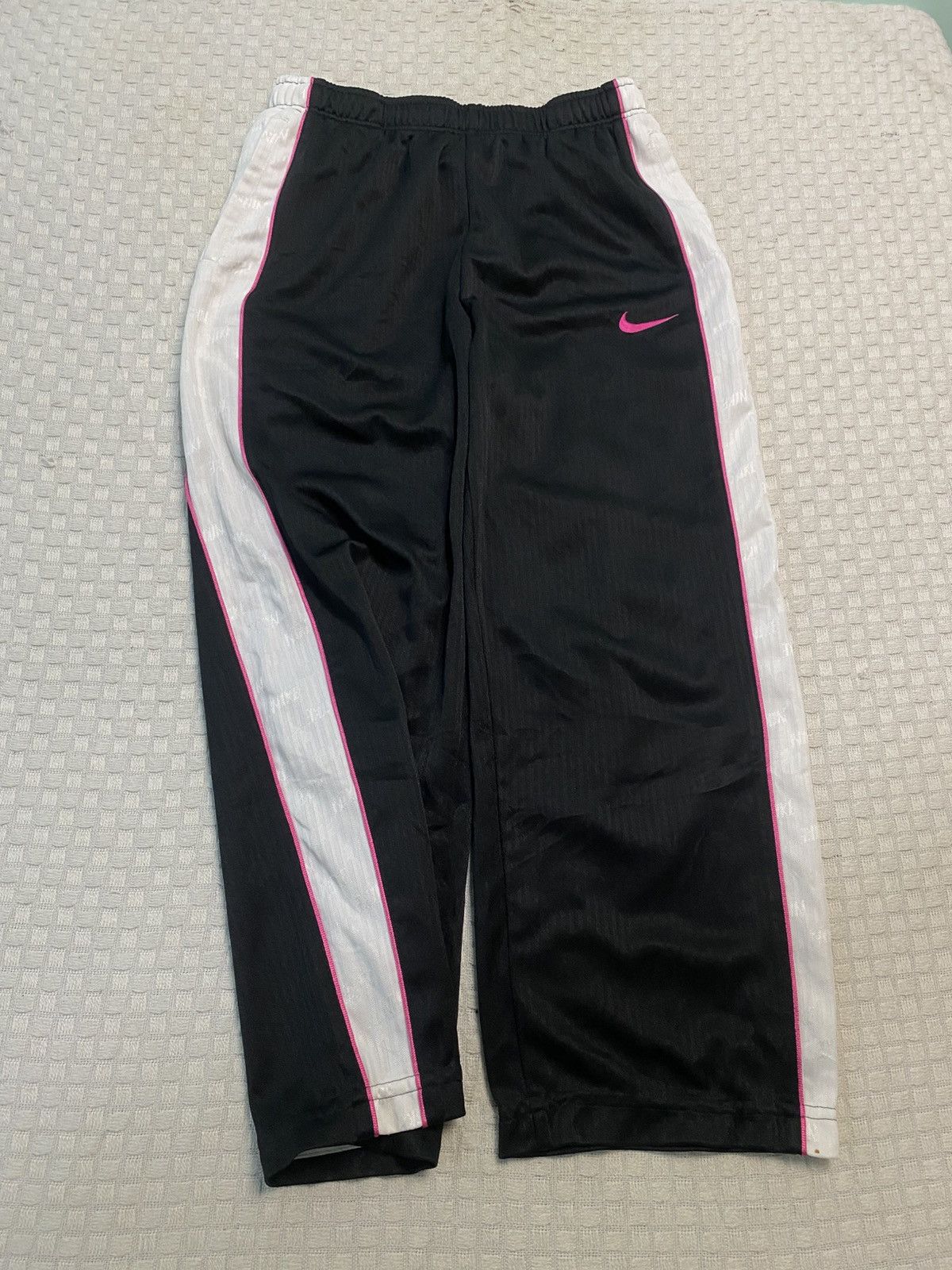 NOCTA × Nike 💥 VINTAGE NIKE 90S BAGGY WIDE LEG SWOOSH TRACK PANTS Y2K Size US 26 / EU 42 - 1 Thumbnail