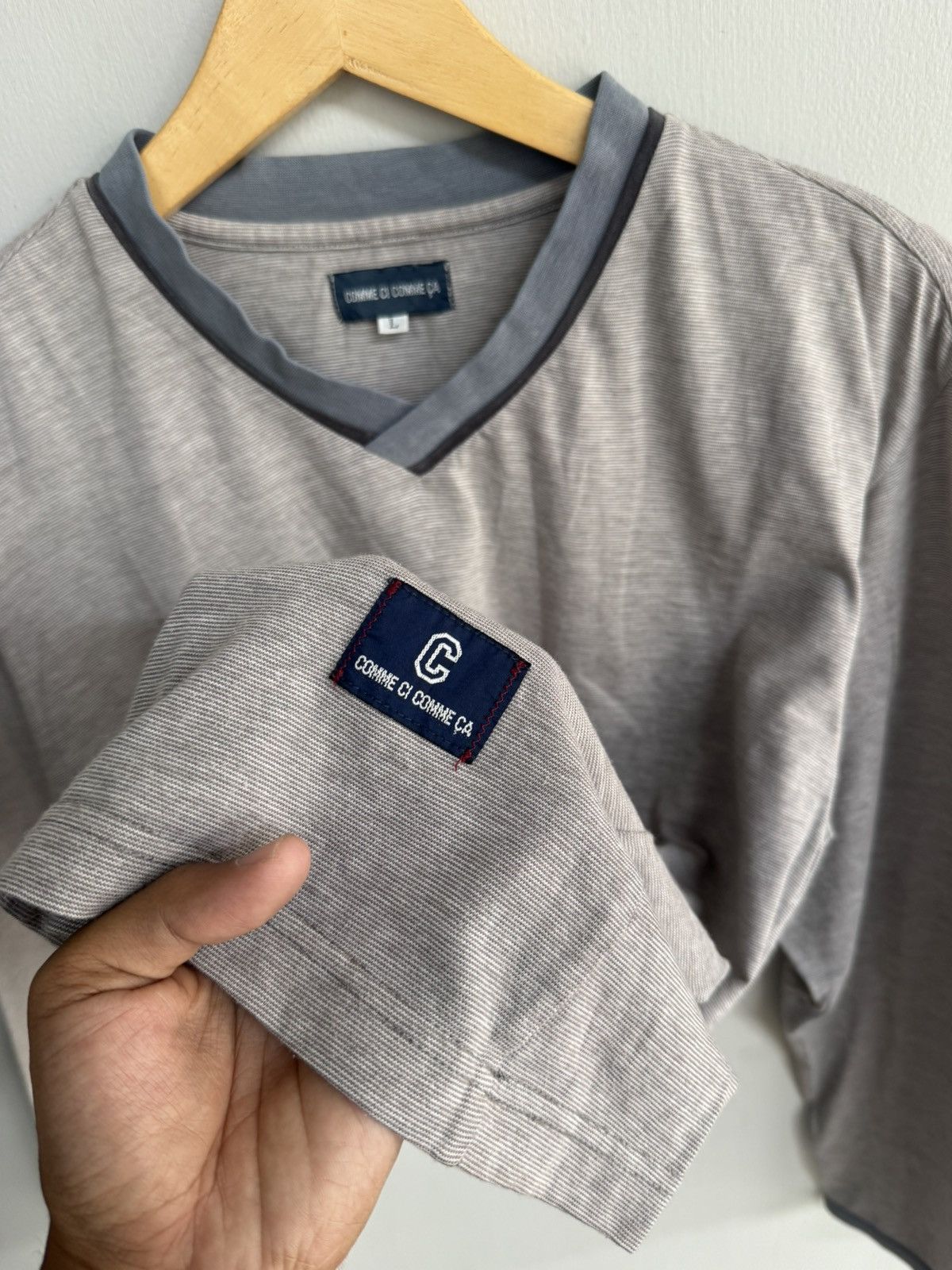 Comme Ca Ism COMME CI COMME CA STRIPED LONGSLEEVE SHIRT LIKE LGB STYLE Size US L / EU 52-54 / 3 - 3 Thumbnail