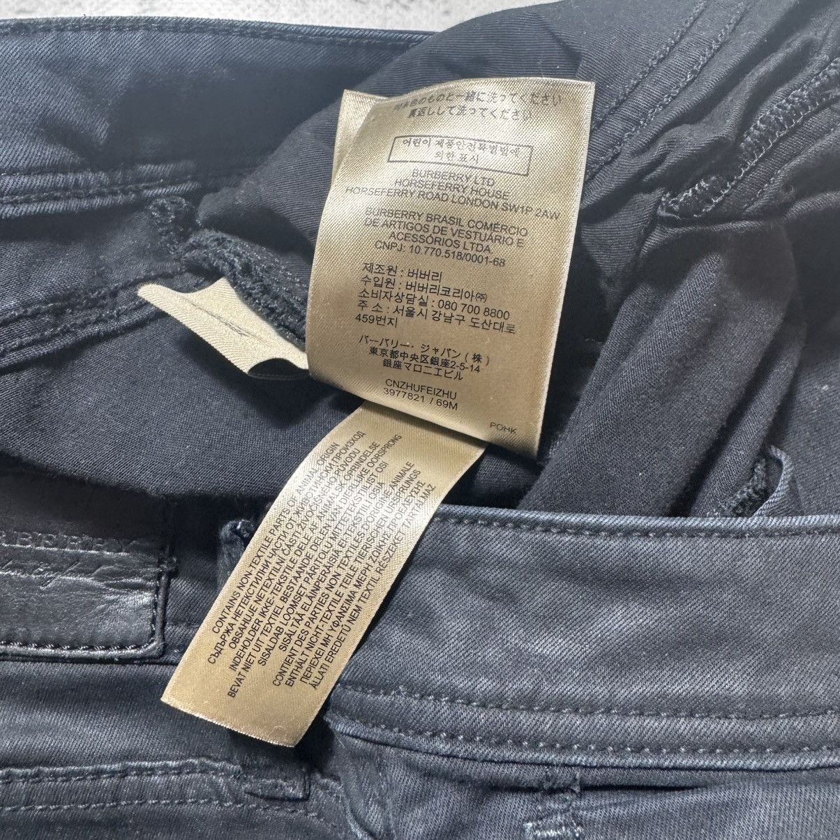 Burberry × Vintage vintage 90s washed black waxed jeans burberry luxury rare Size 29" - 13 Thumbnail
