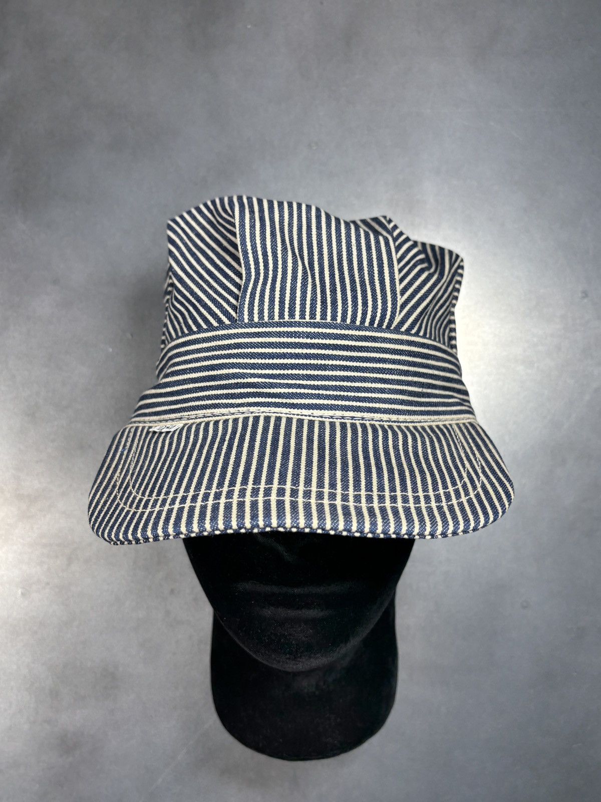 Levi's Vintage Levi's Hat 1970s Denim Snapback Train Flat Cap 60s Size ONE SIZE - 12 Thumbnail