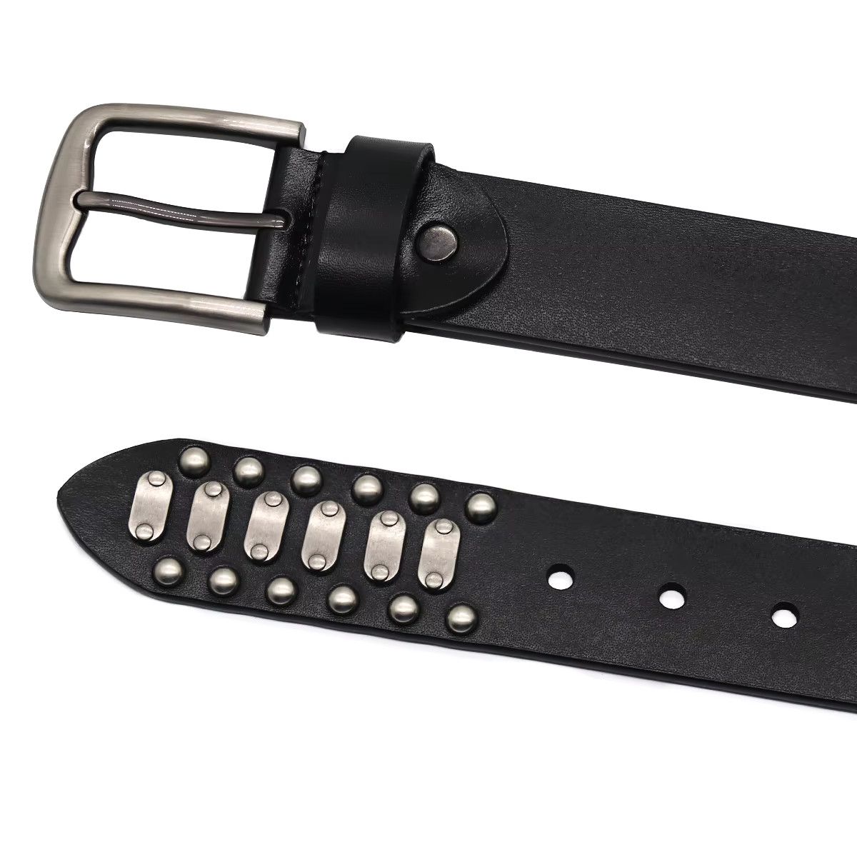 Jewelry Heavy Metal Rivet Dark Belt Size ONE SIZE - 5 Thumbnail