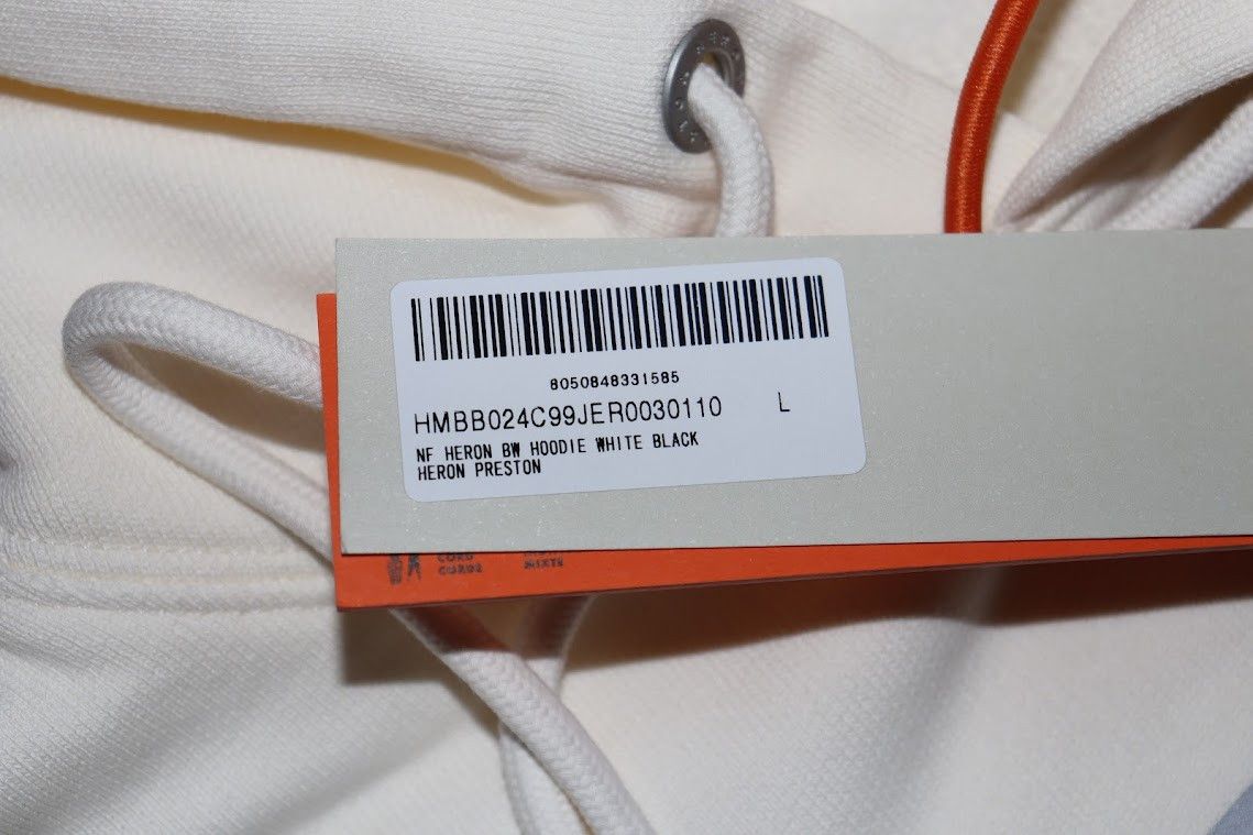Heron Preston o1rshd1 NF Heron BW Hoodie in White / Black Size US L / EU 52-54 / 3 - 10 Thumbnail
