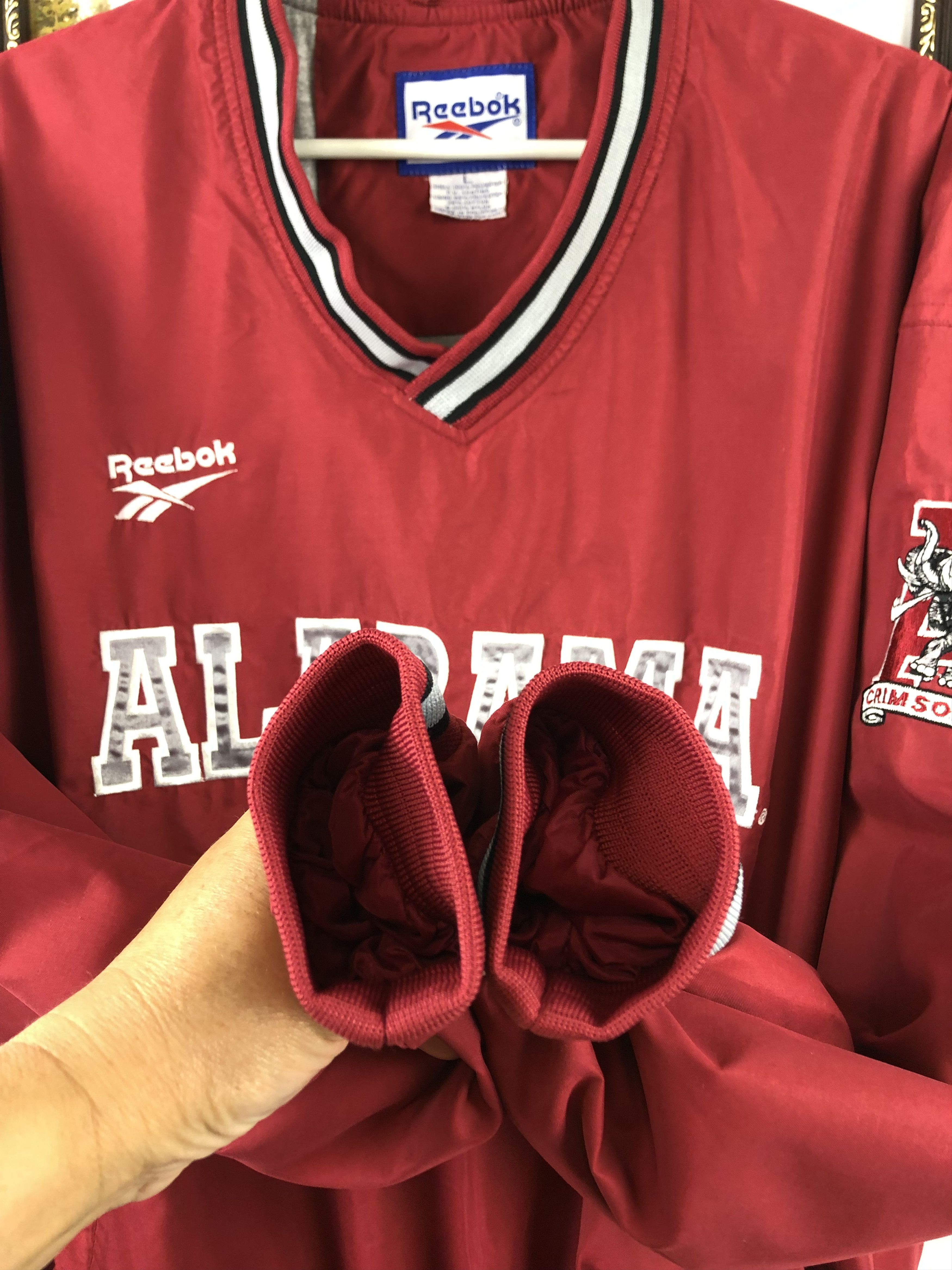NCAA × Reebok × Vintage Vintage 90's Alabama Crimson Tide Jacket NCAA Football Size US L / EU 52-54 / 3 - 8 Thumbnail