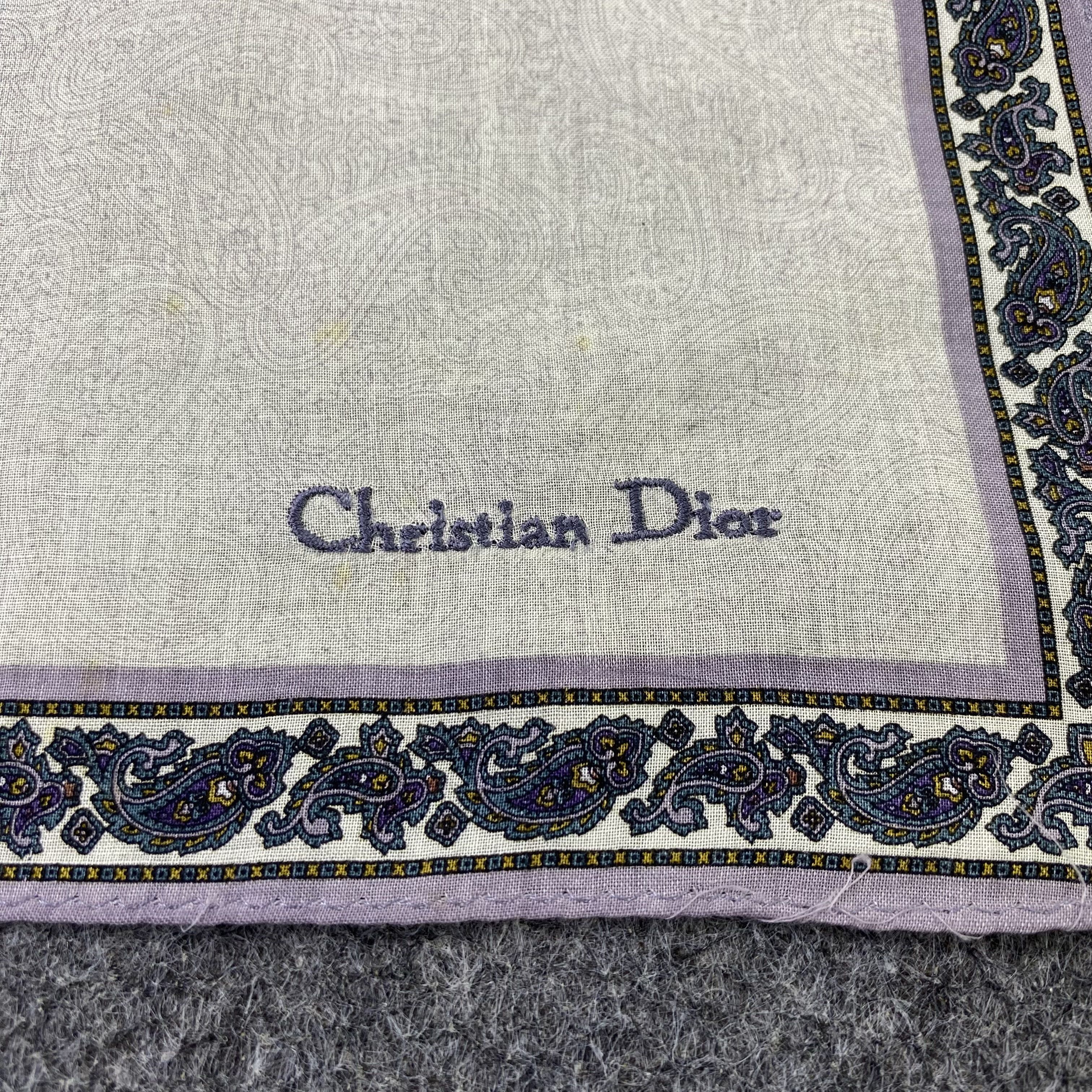 Vintage Christian Dior Handkerchief / Bandana / Neckerchief-B2209 Size ONE SIZE - 7 Thumbnail