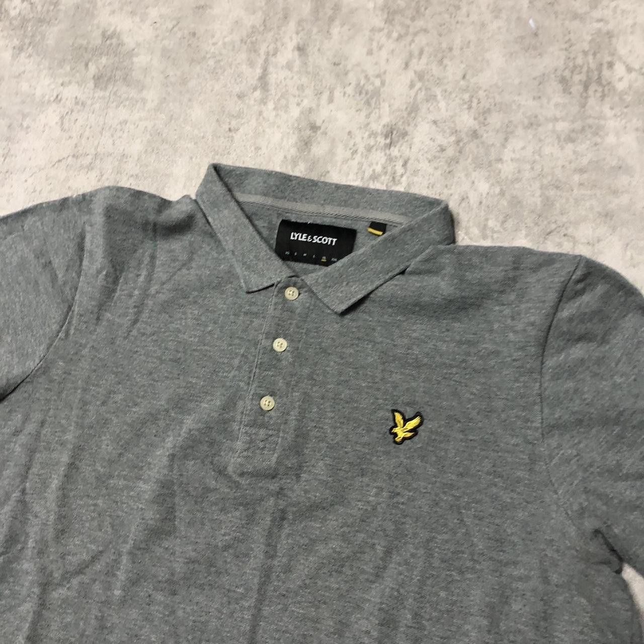 Lyle & Scott Grey Lyle & Scott polo shirt #poloshirt Size US XL / EU 56 / 4 - 2 Thumbnail