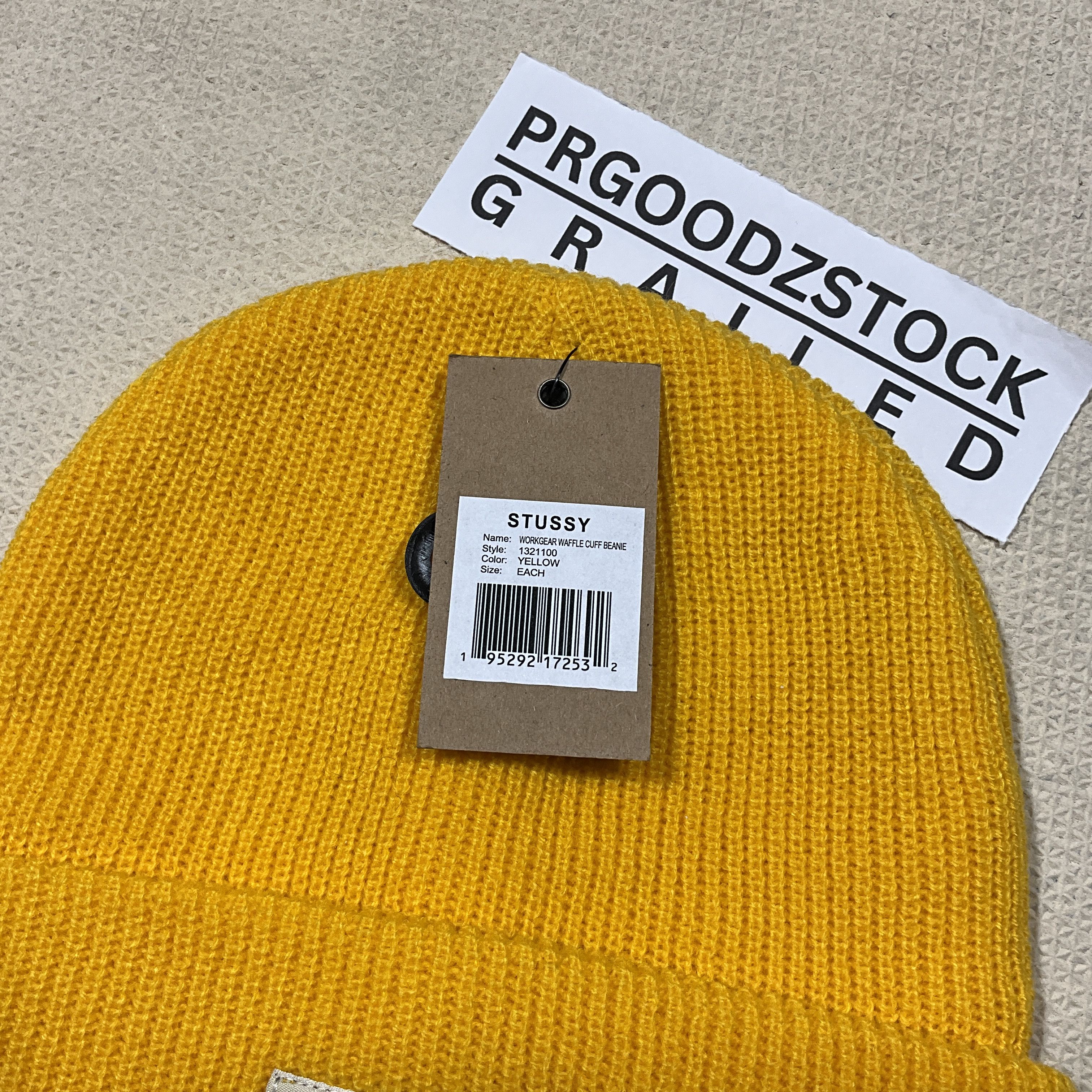 Stussy STUSSY WORKGEAR BEANIE HAT / YELLOW Size ONE SIZE - 6 Thumbnail