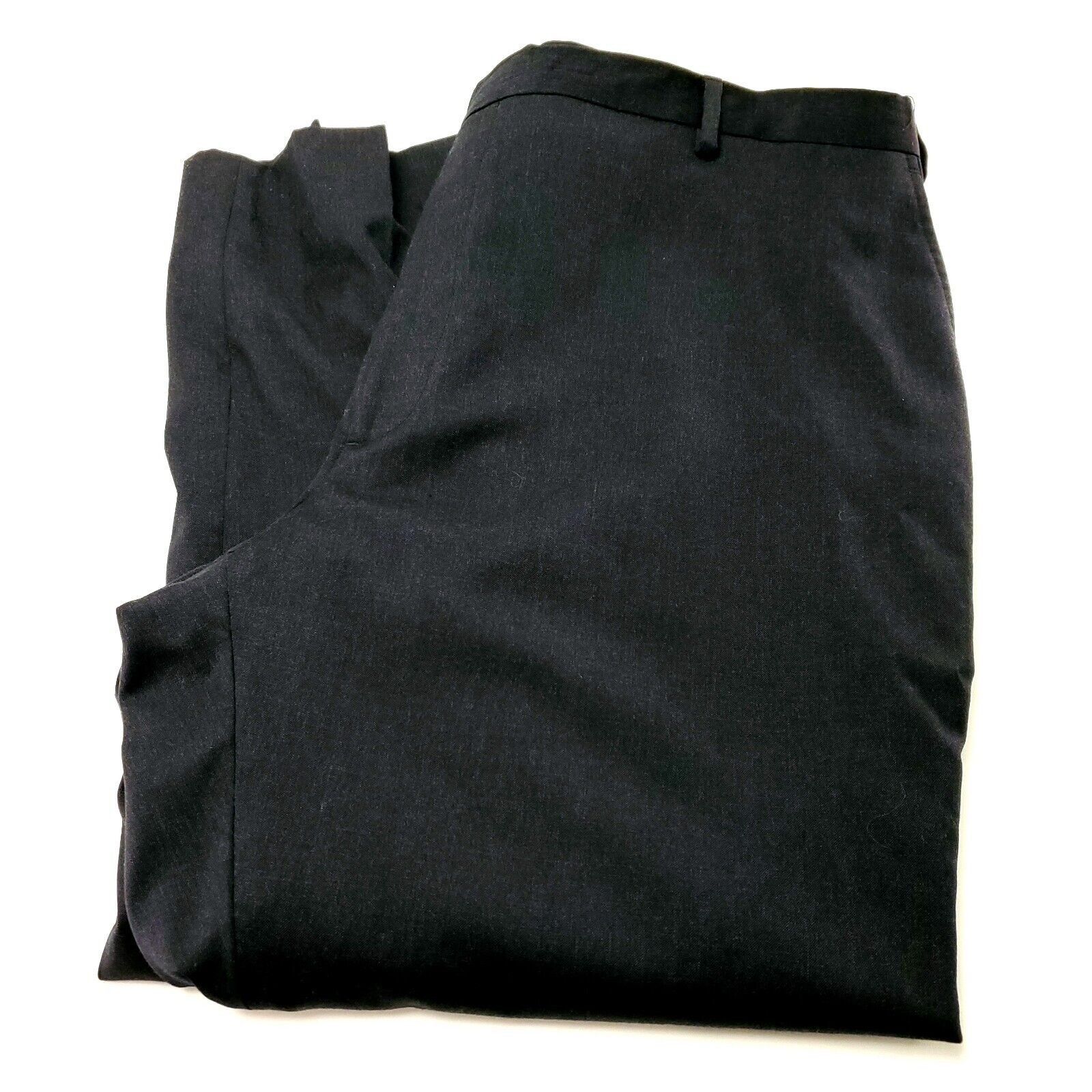 Pronto Uomo Pronto Uomo Platinum Wool Dress Pants 43/28 Gray Flat Font H Size 42R - 1 Thumbnail
