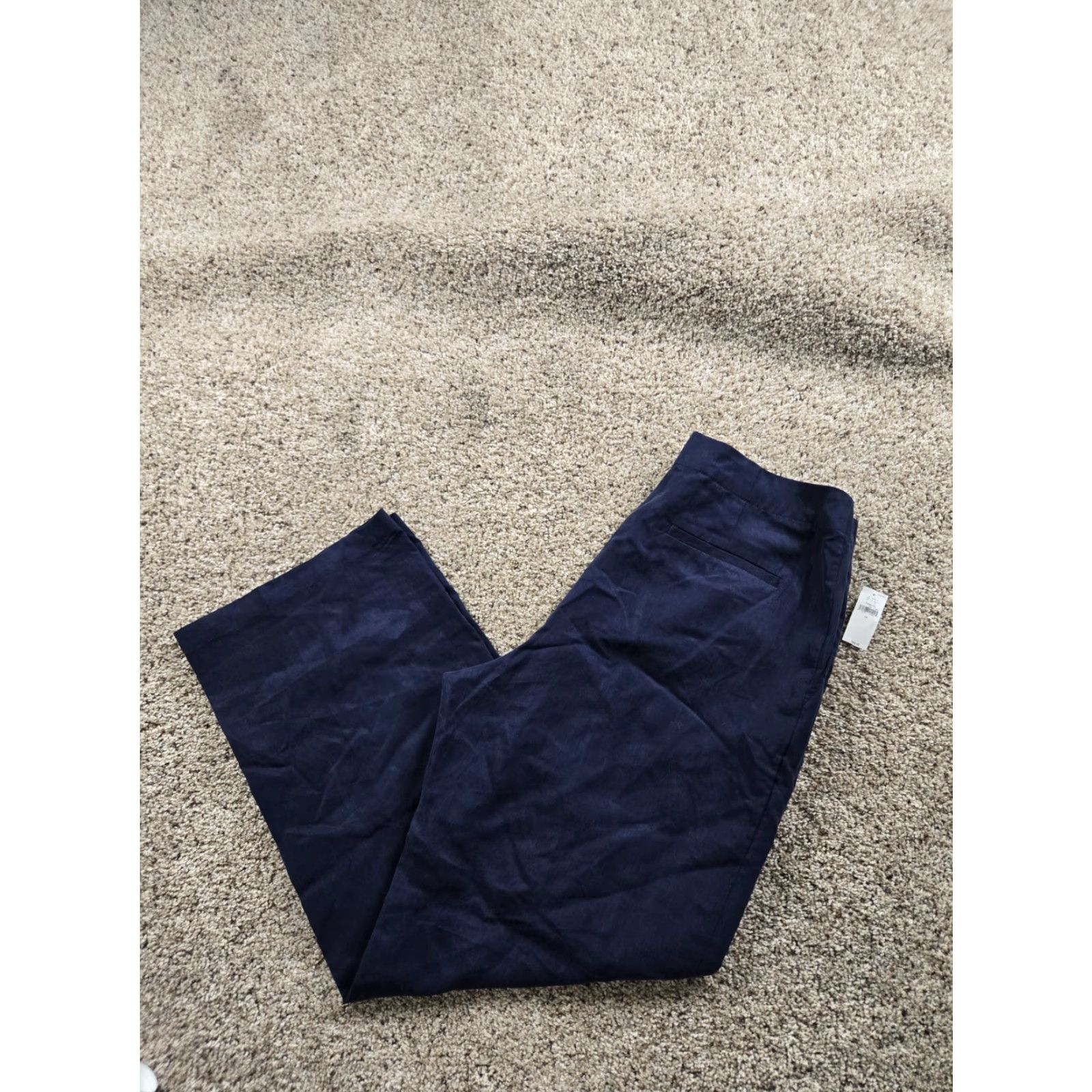 Gap GAP Pants Trousers 12 Womens Blue High Rise Wide-Leg Lyocell NWT Size 34" / US 12 / IT 48 - 2 Thumbnail
