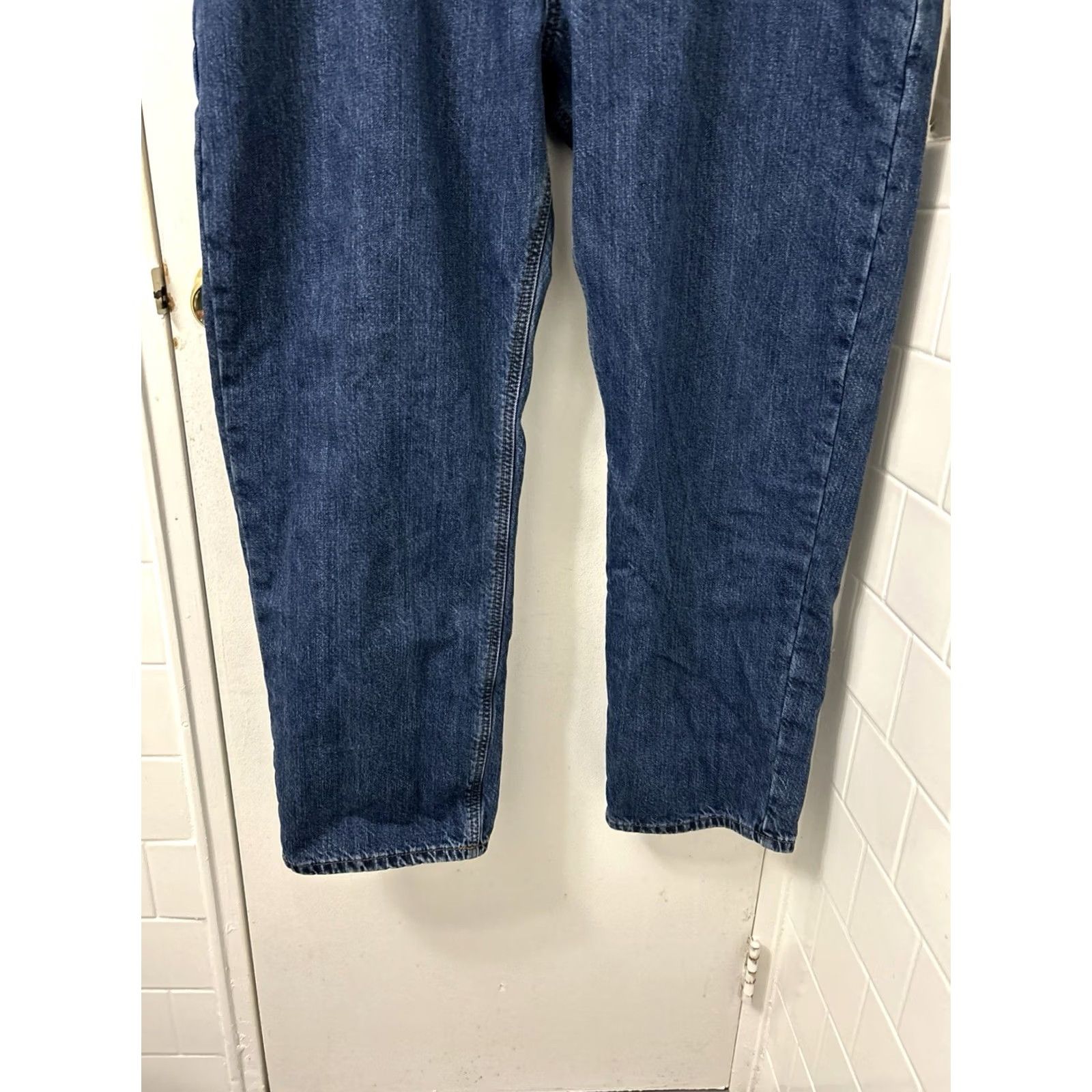 Carhartt Carhartt Jeans Mens 42x30 Blue Relaxed Fit 5-Pocket Denim Work Pants YKK Straight Inseam 30 Size US 42 / EU 58 - 3 Thumbnail