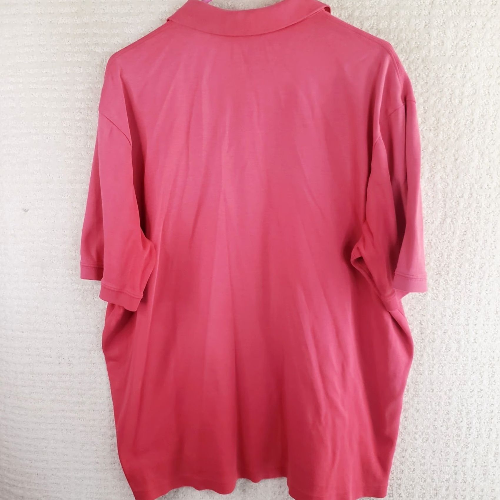 Lands' End Lands' End Polo Shirt Mens XLT Hot Pink 100% Supima Cotton Short Sleeve Solid Polo Shirt Casual Workwear Mens XLT Hot Pink Size US XL / EU 56 / 4 - 6 Thumbnail