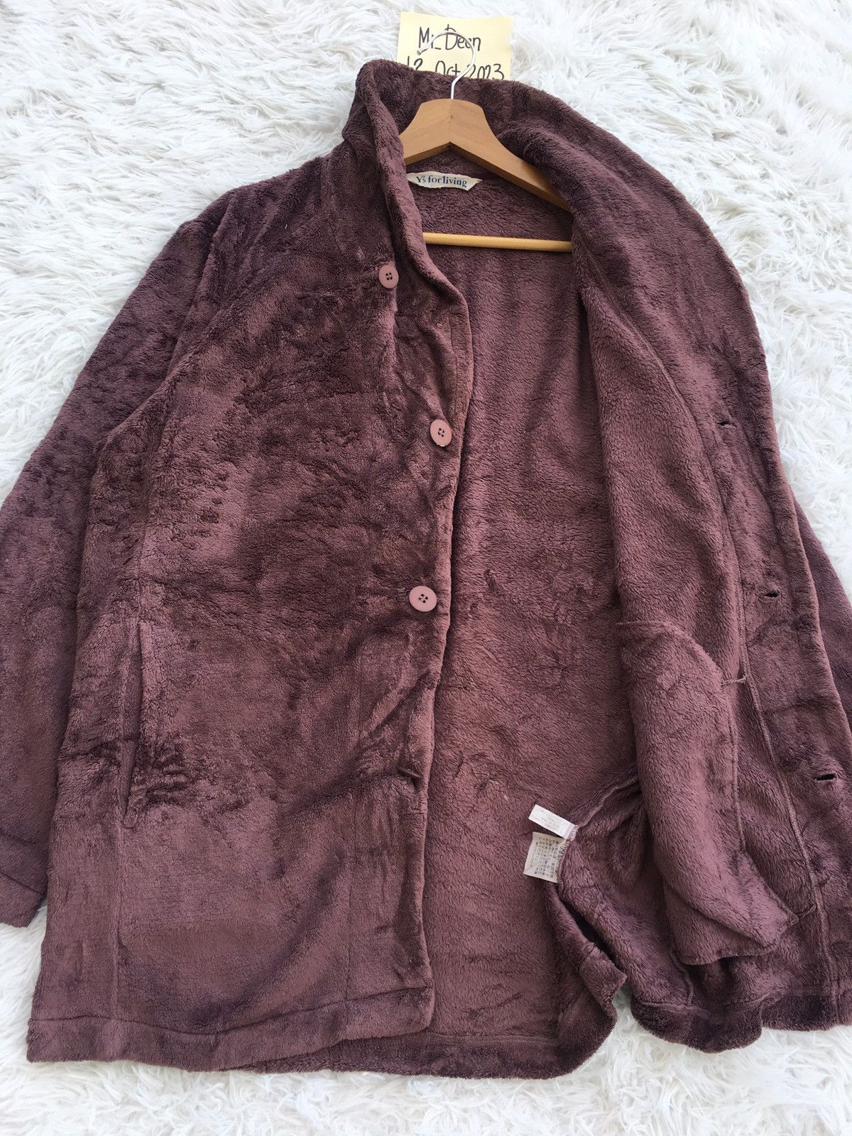 Yohji Yamamoto Rare Vintage Y’s For Living Yohji Yamamoto Fleece Jacket Size US L / EU 52-54 / 3 - 8 Thumbnail