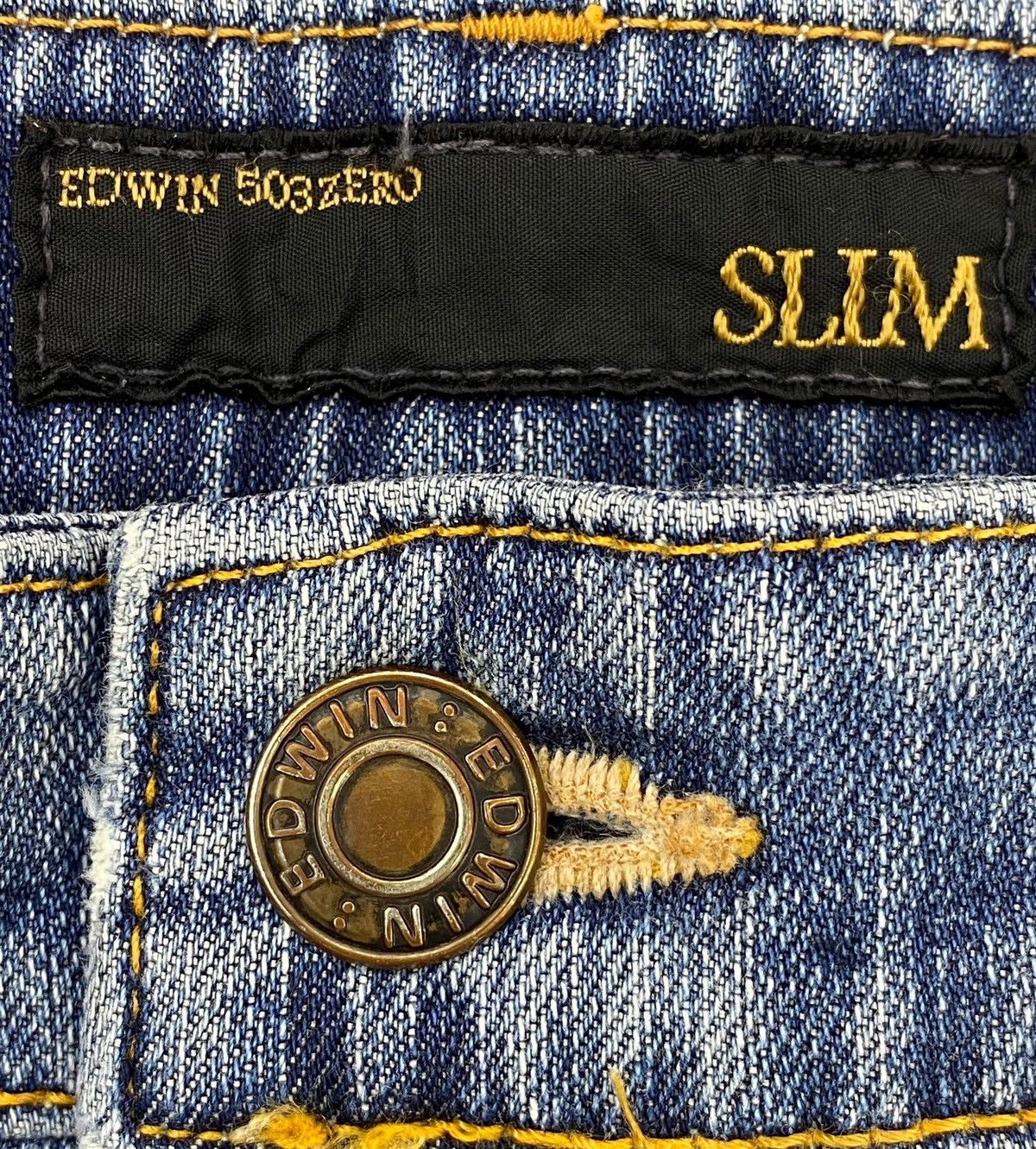 Edwin Edwin 503 Ripped Style Slim Fit Jeans Size US 31 - 10 Thumbnail
