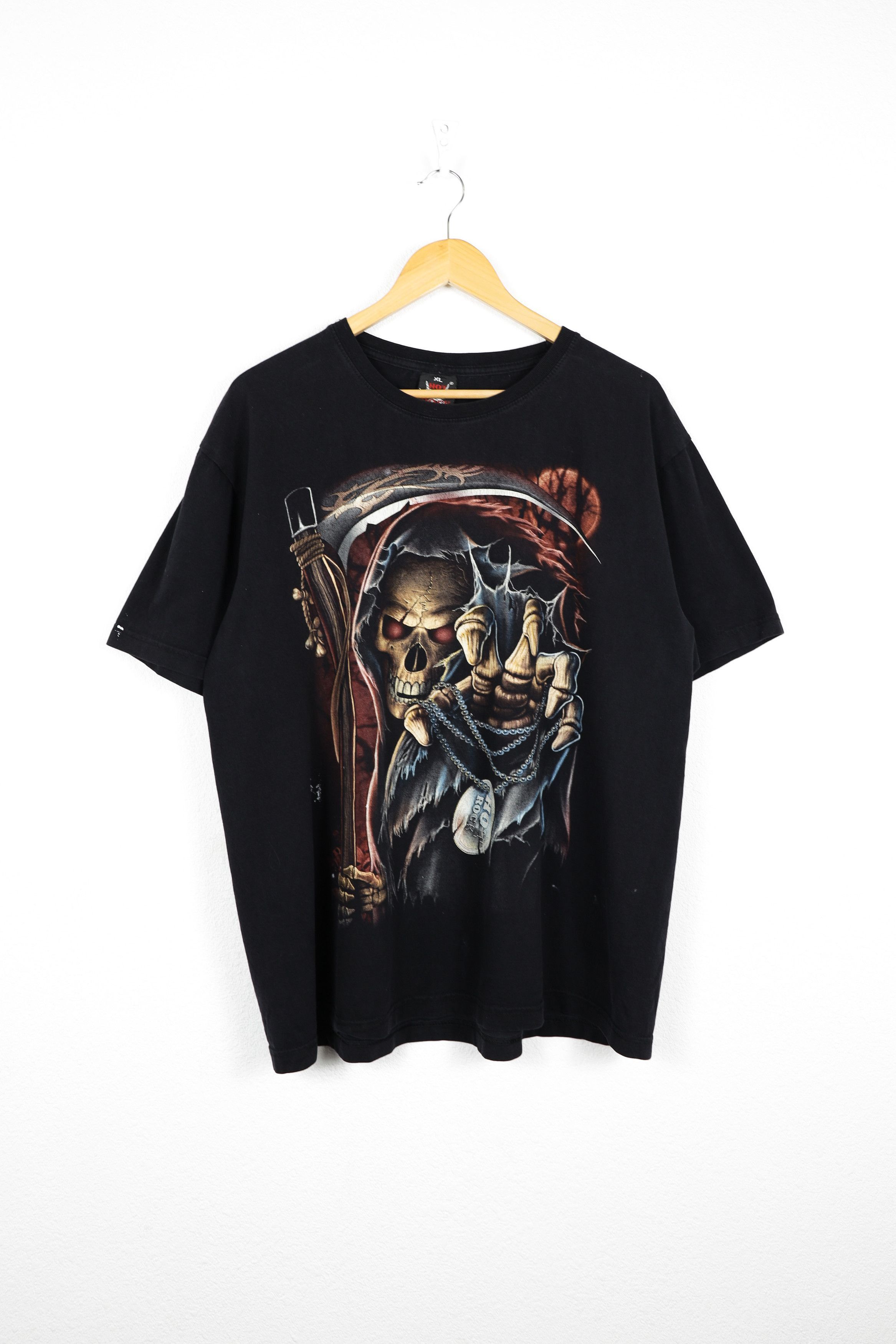 Band Tees × Vintage Vintage Skulls Satan Hot Rock Crazy Tee T-shirt 90s Size US XL / EU 56 / 4 - 1 Thumbnail